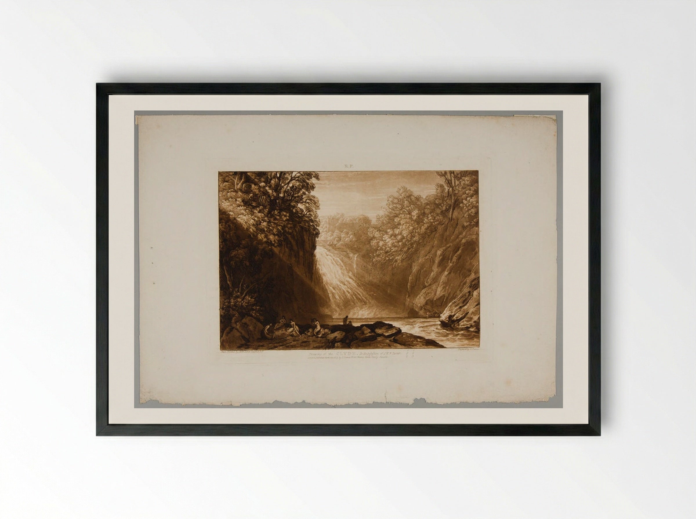 The Clyde - Charles Turner - Framed Print Black