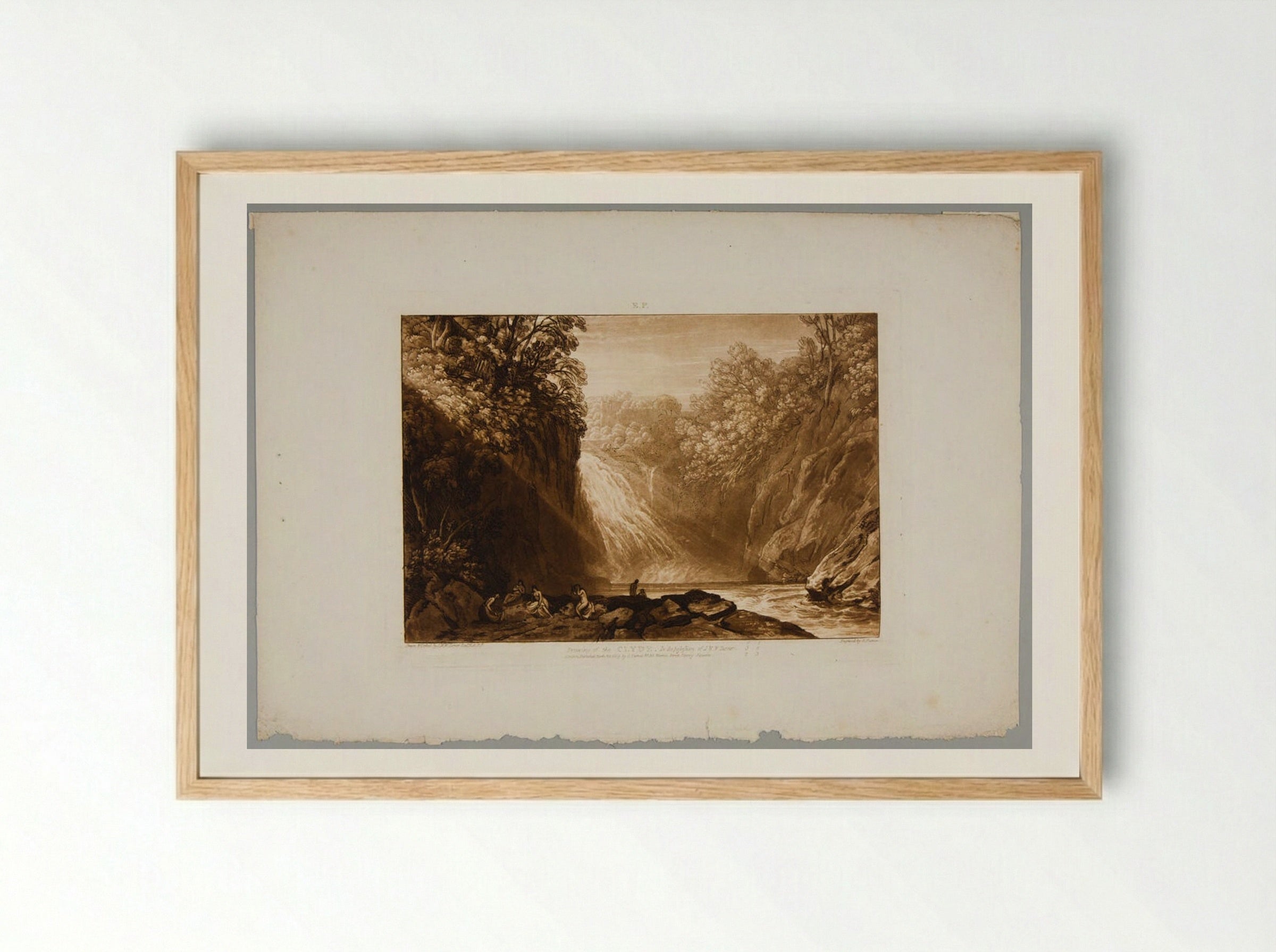 The Clyde - Charles Turner - Framed Print Wood