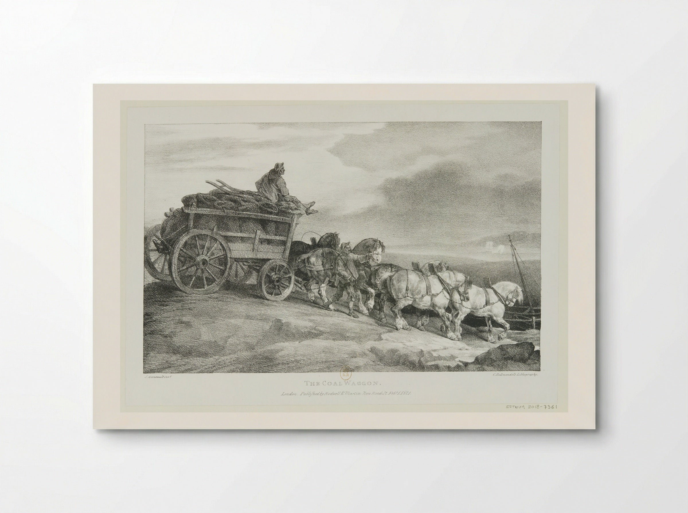 The Coal Waggon - Théodore Géricault - Poster