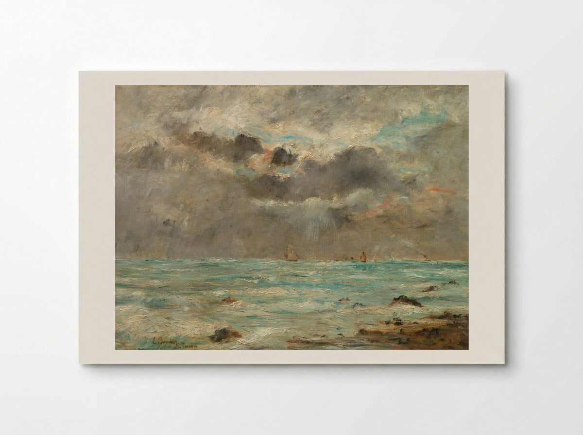 The Coast at Trouville - Eugène Boudin - Poster