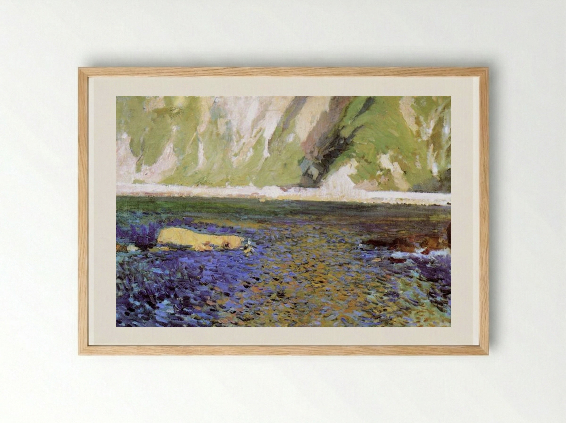 The Coast near San Sebastian - Joaquín Sorolla - Framed Print Wood