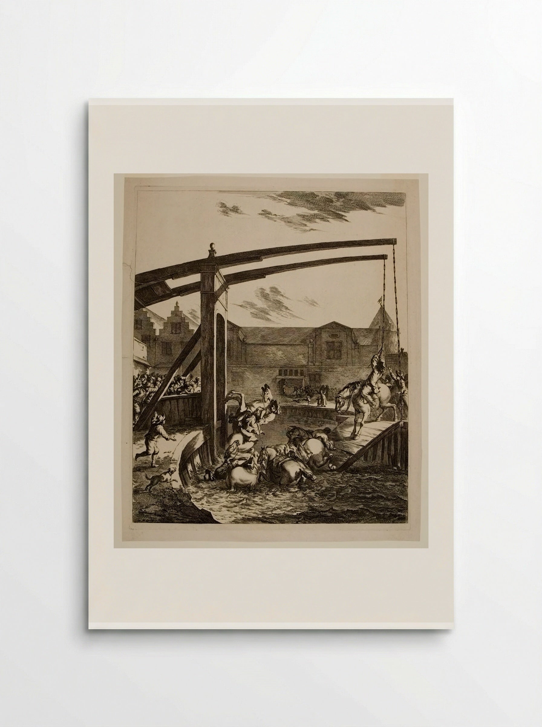 The Collapse of the Bridge - Johannes Visscher - Poster