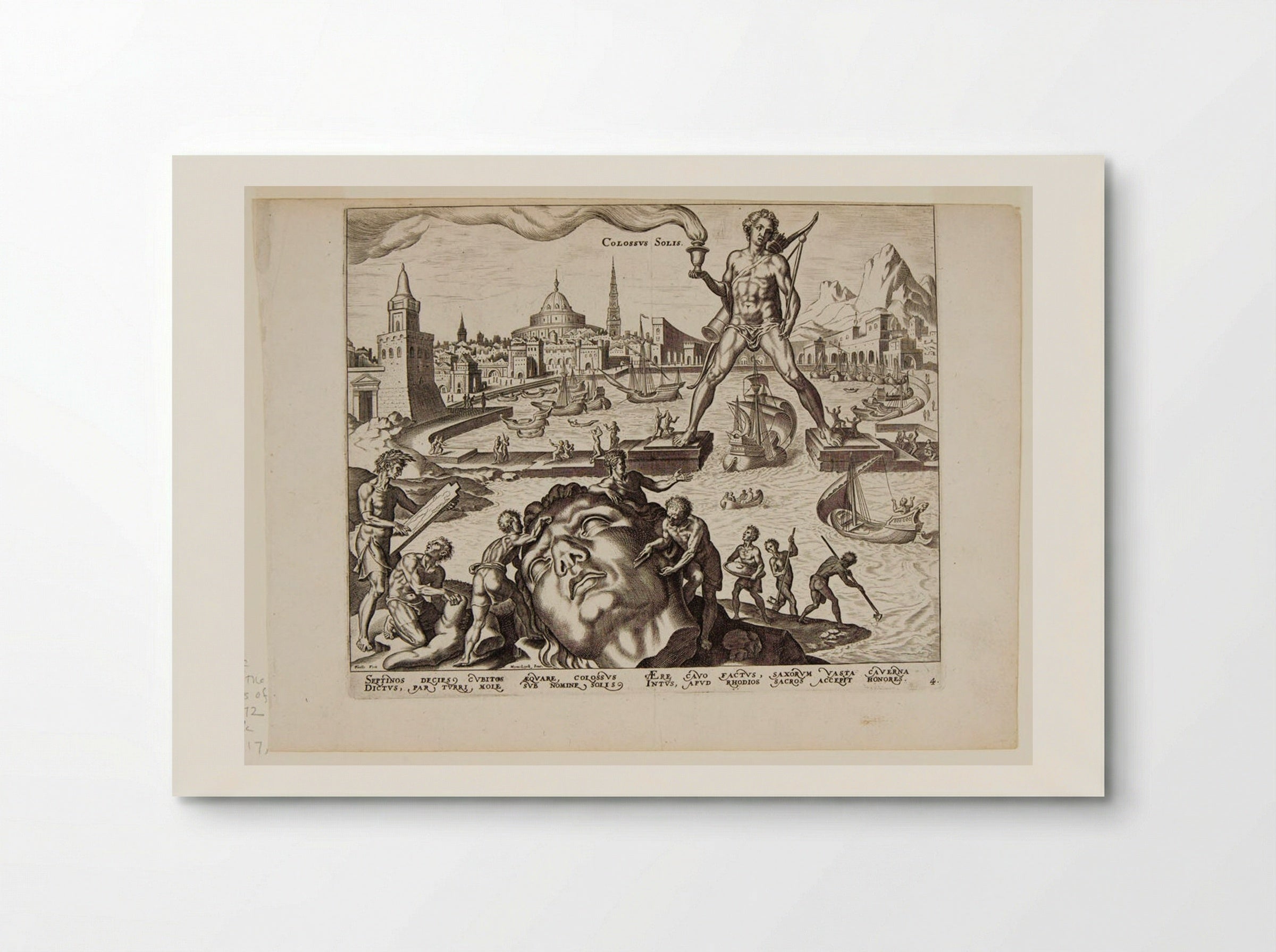 The Colossus of Rhodes - Philips Galle - Poster