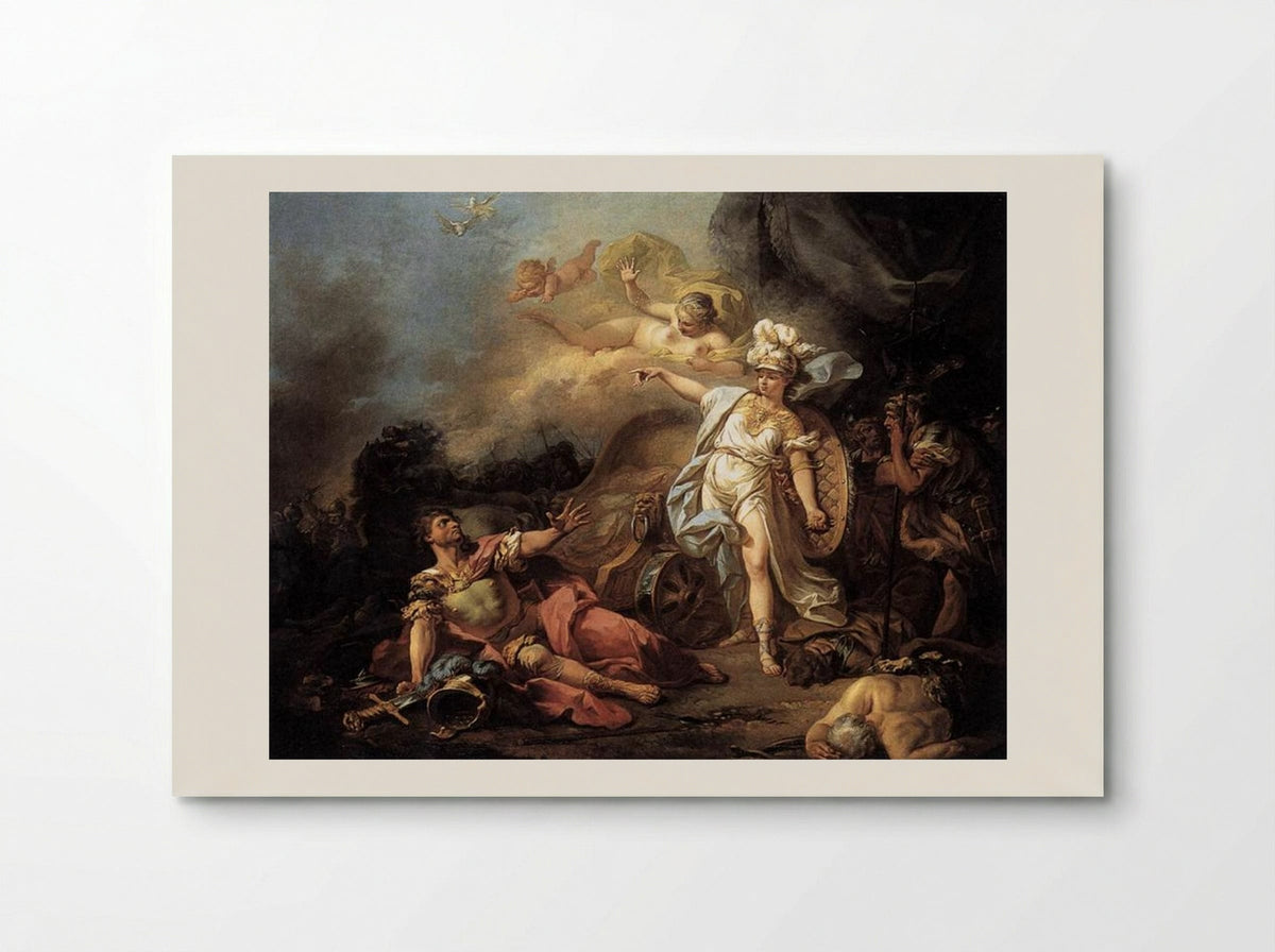 The Combat of Mars and Minerva - Jacques-Louis David - Poster