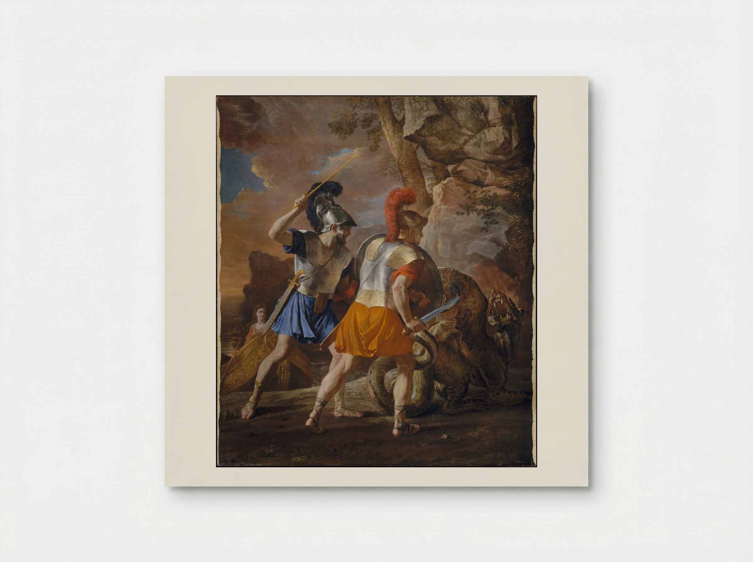 The Companions of Rinaldo - Nicolas Poussin - Poster