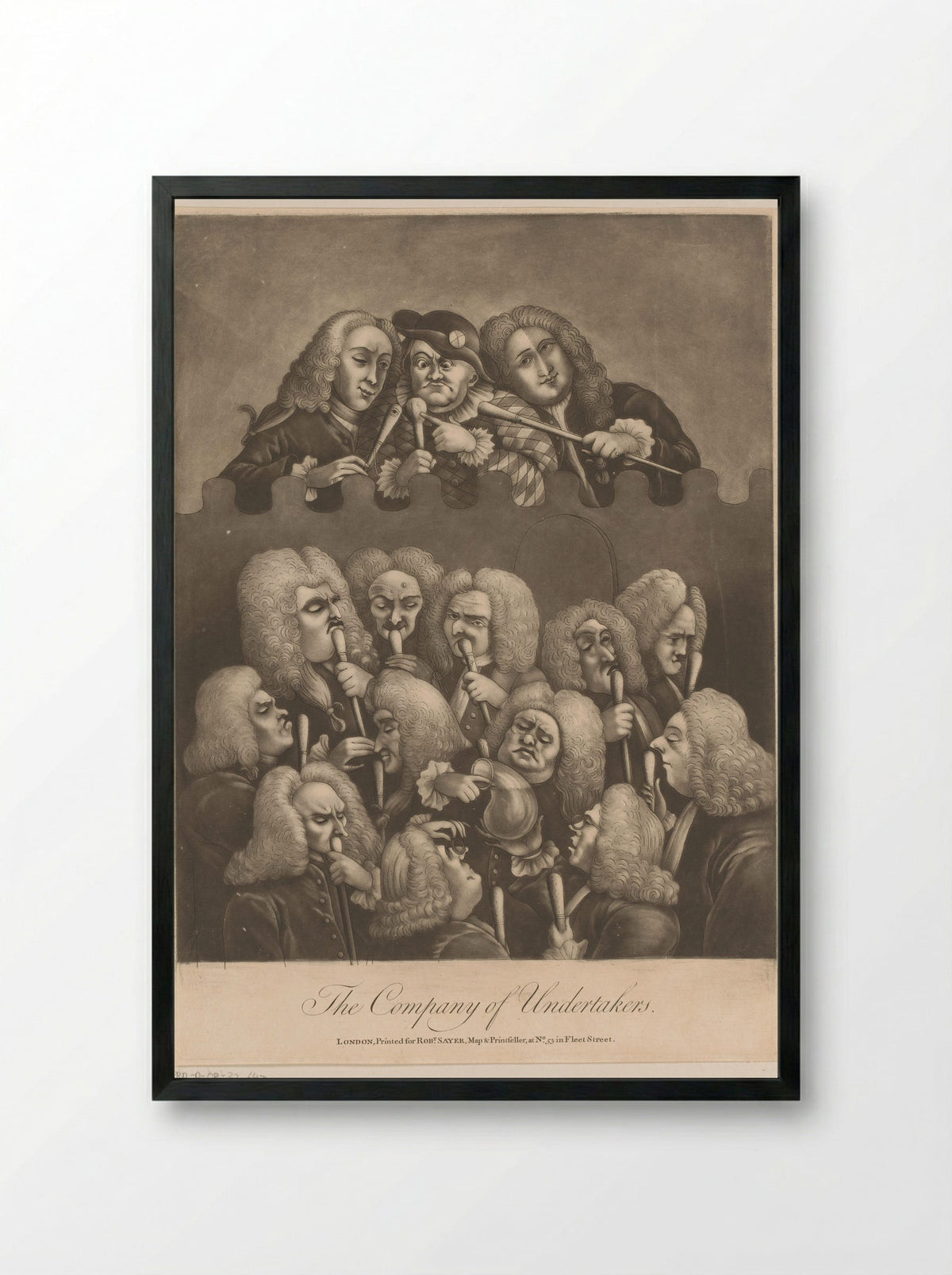 The Company of Undertakers - Richard Purcell - Framed Print Black
