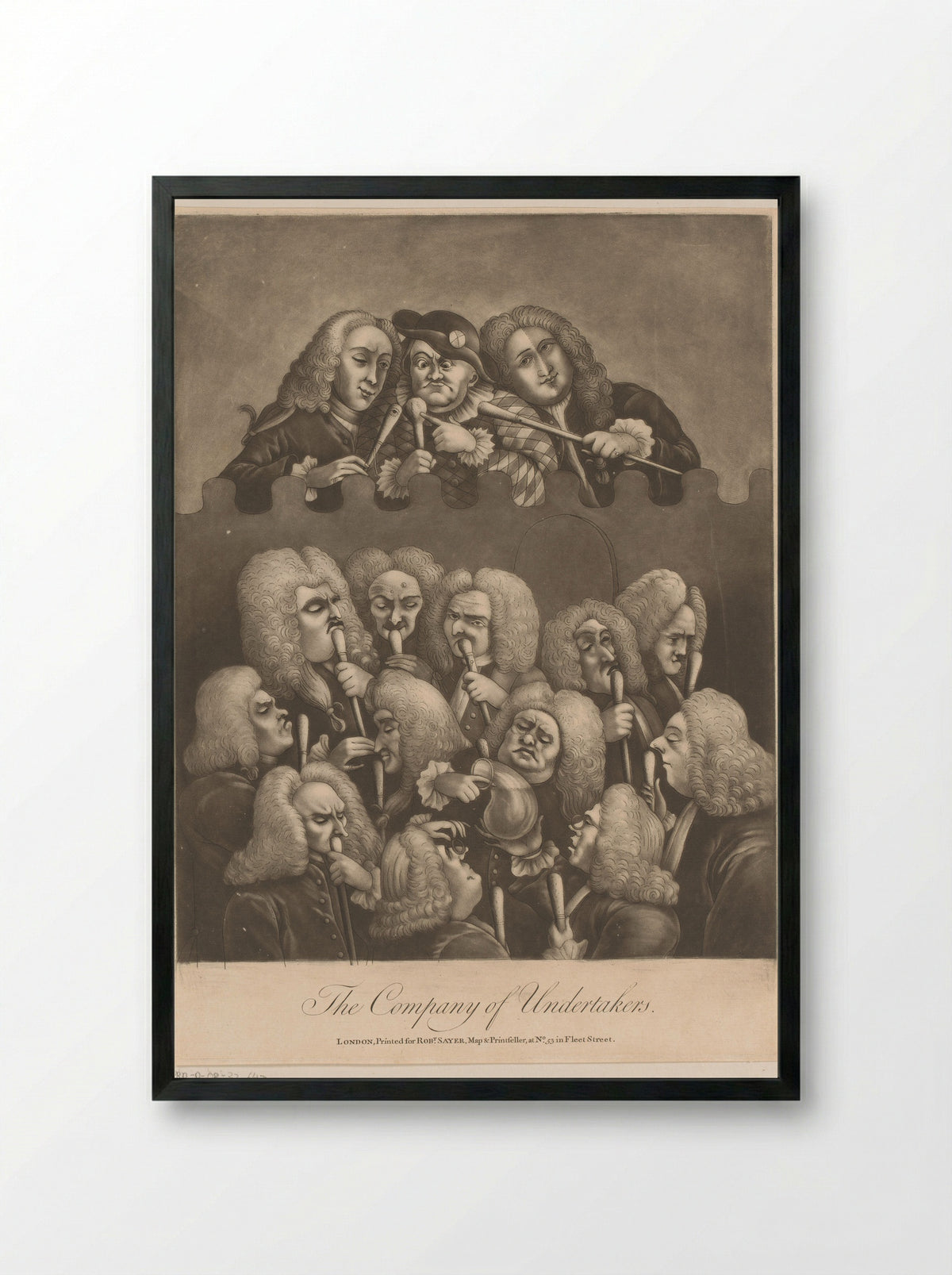 The Company of Undertakers - Richard Purcell - Framed Print Black