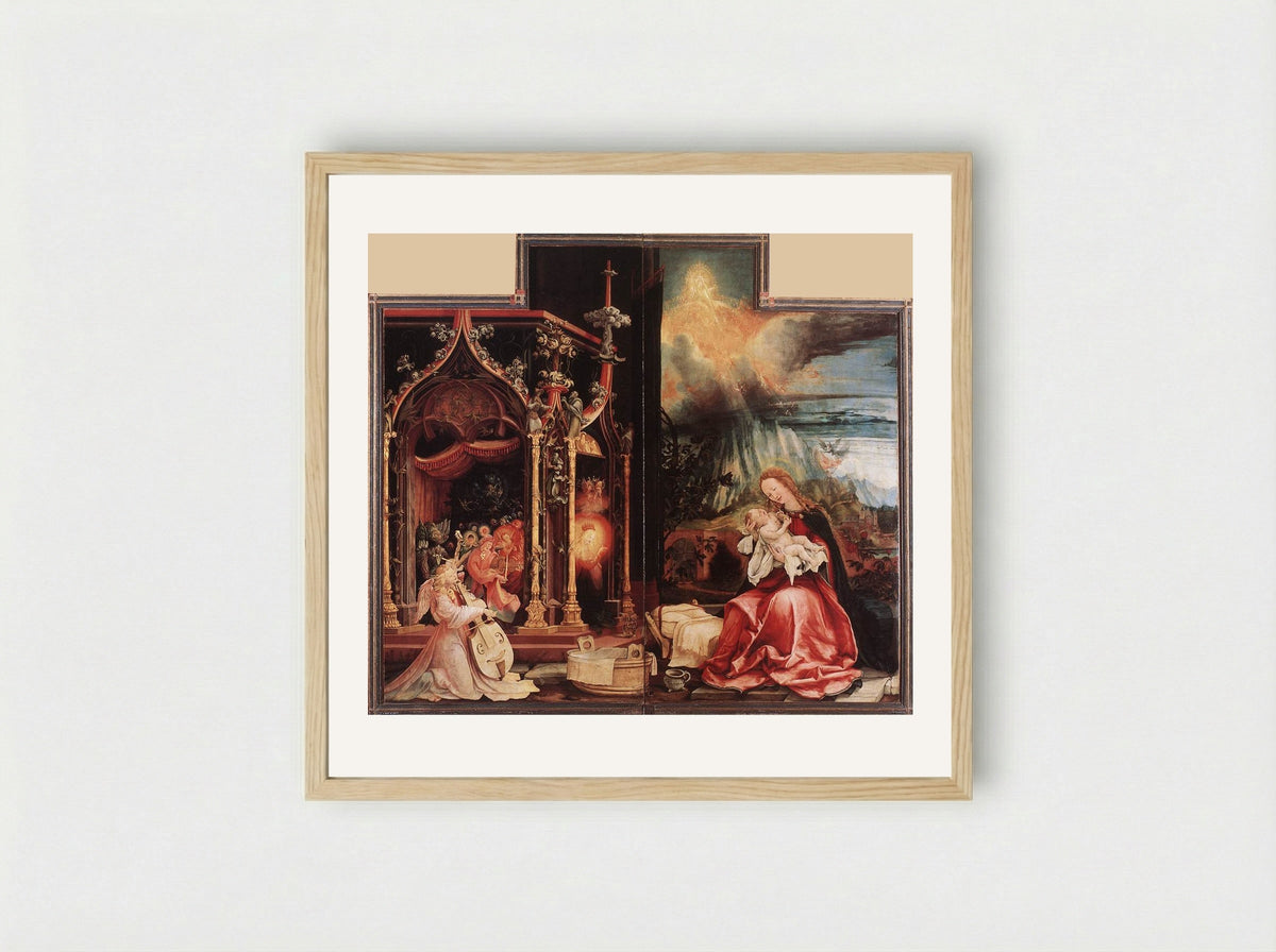 The Concert of Angels - Matthias Grünewald - Framed Print Wood