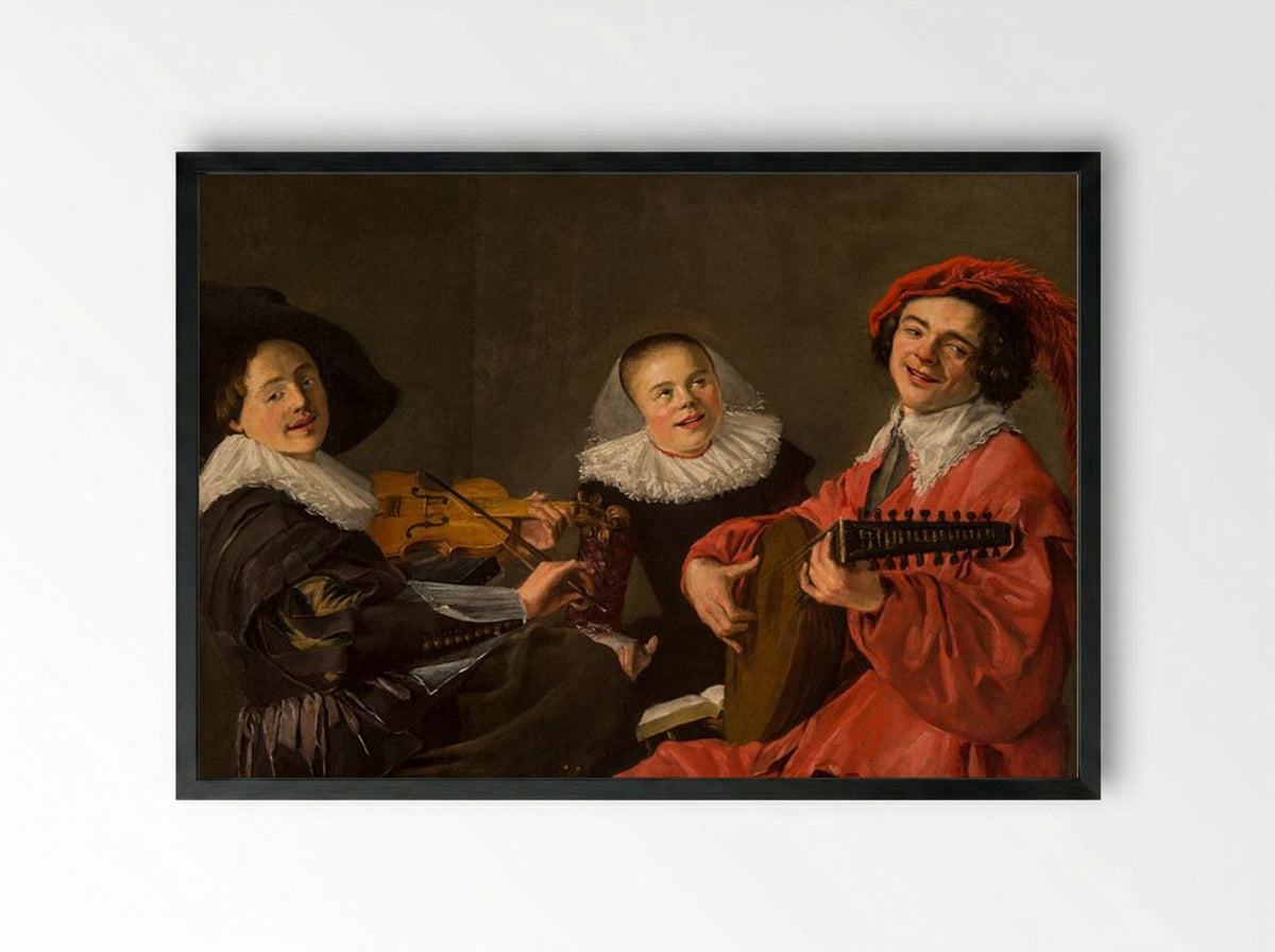 The Concert - Judith Leyster - Framed Print Black