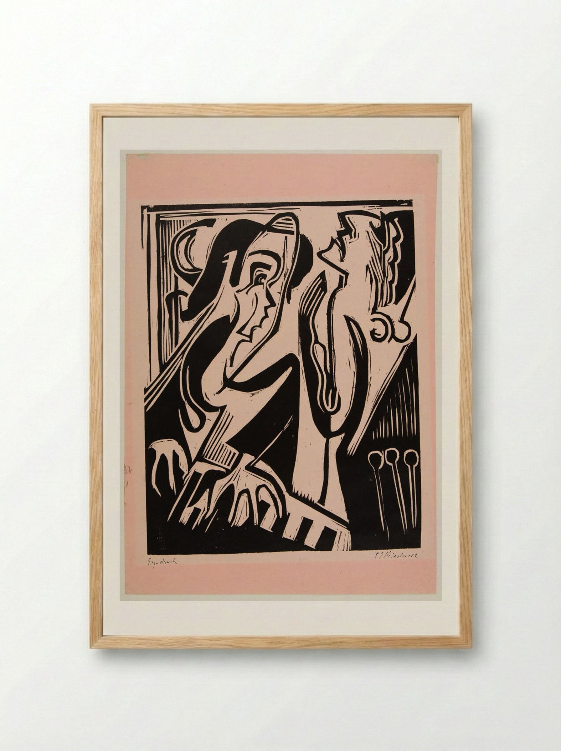 The Concert - Ernst Ludwig Kirchner - Framed Print Wood