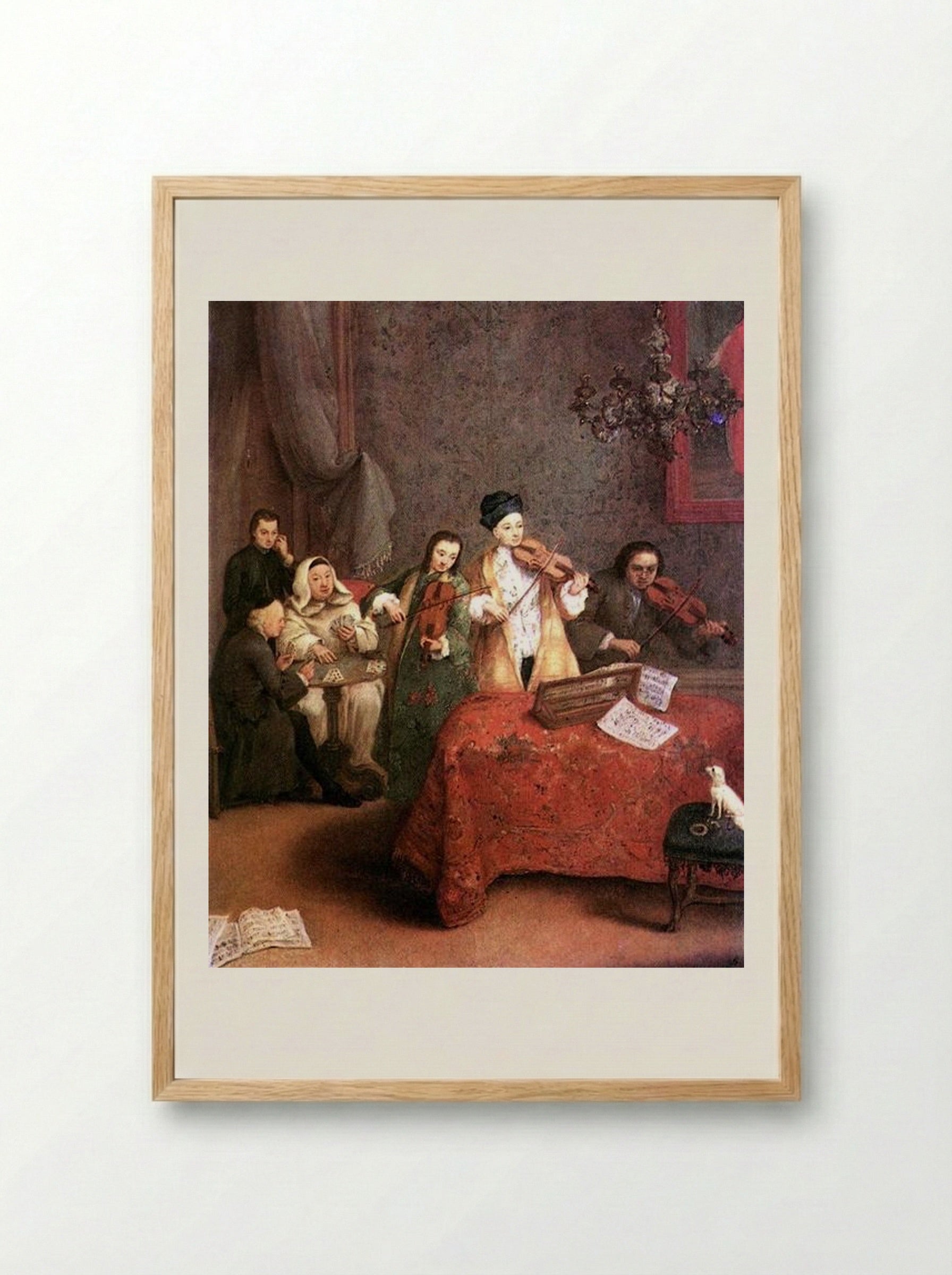 The Concert - Pietro Longhi - Framed Print Wood