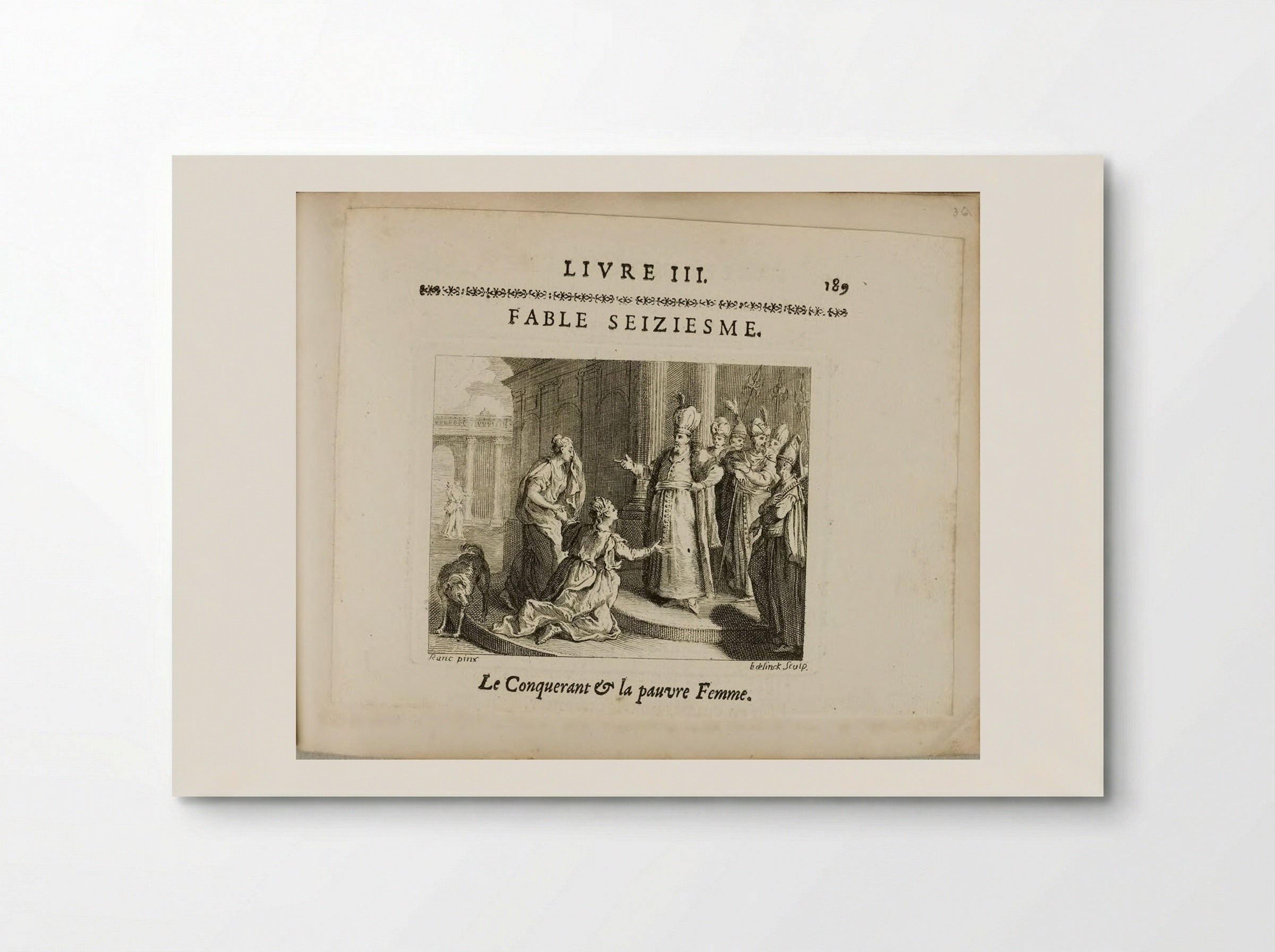 The Conqueror and the Poor Woman - Nicolas Edelinck - Poster