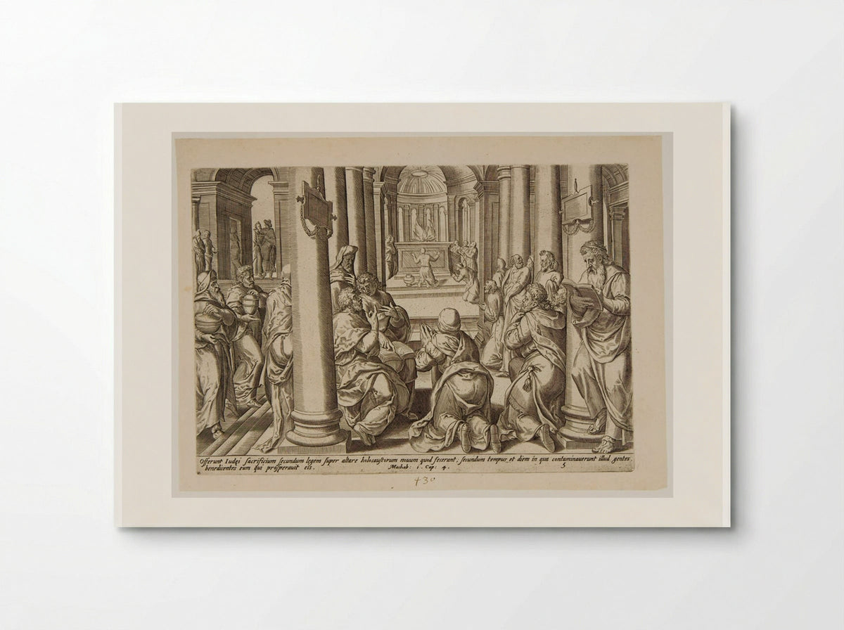 The Consecration of the New Altar - Johannes Wierix - Poster