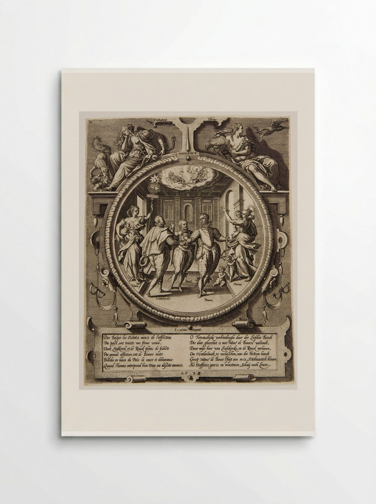 The Conspiracy of Liedekercke, Boursse and Rouck - Johannes Wierix - Poster