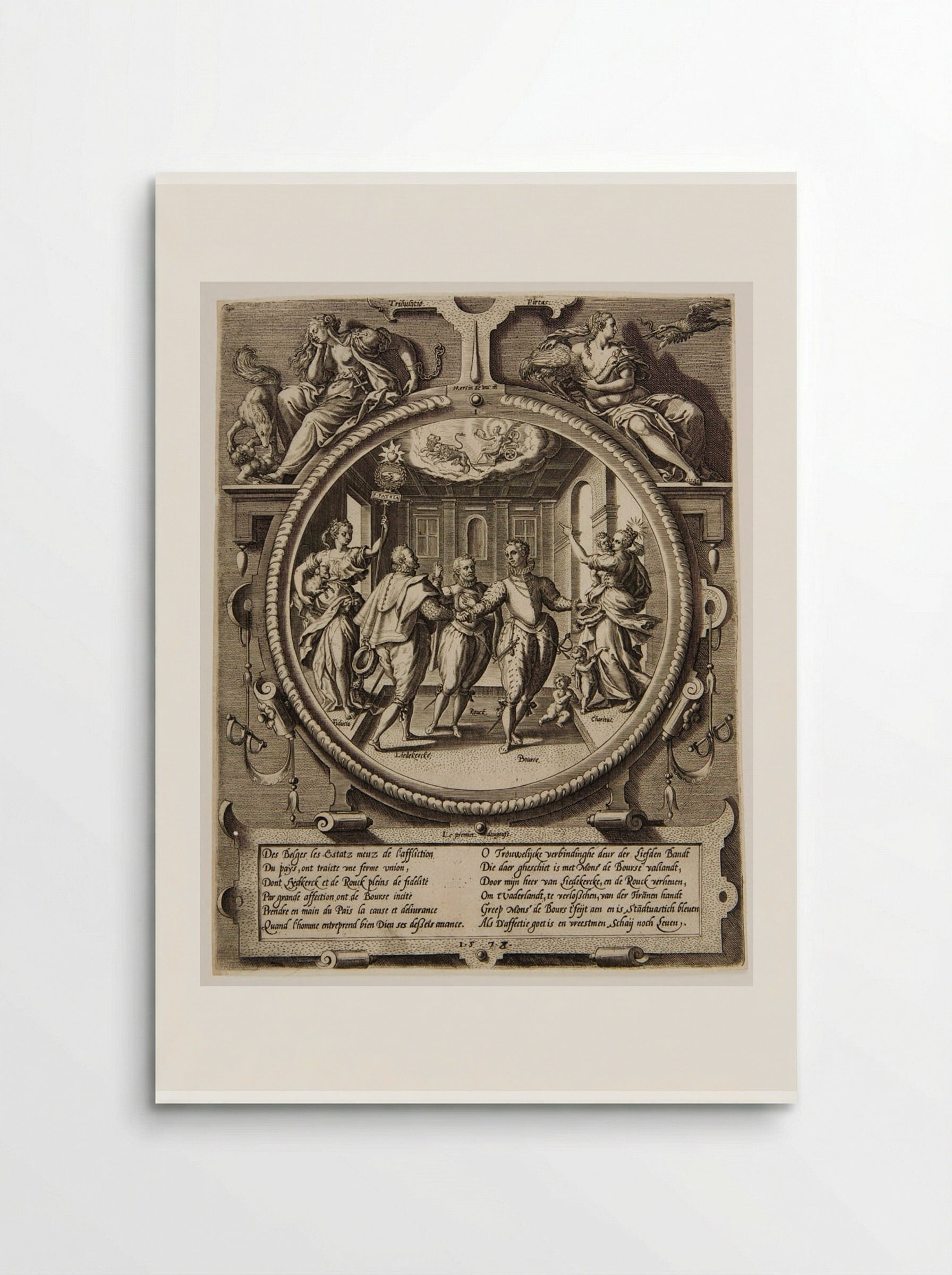 The Conspiracy of Liedekercke, Boursse and Rouck - Johannes Wierix - Poster