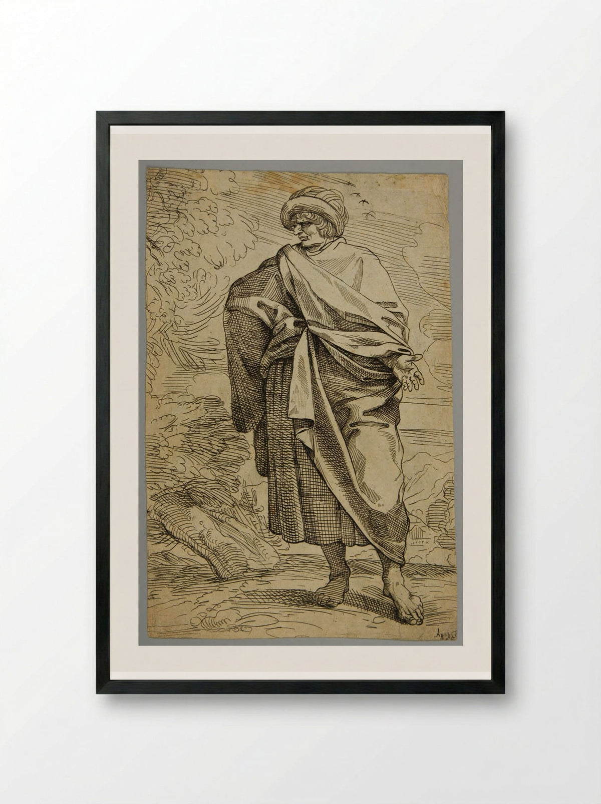 The Consul of Levantine - Simon Guillain - Framed Print Black
