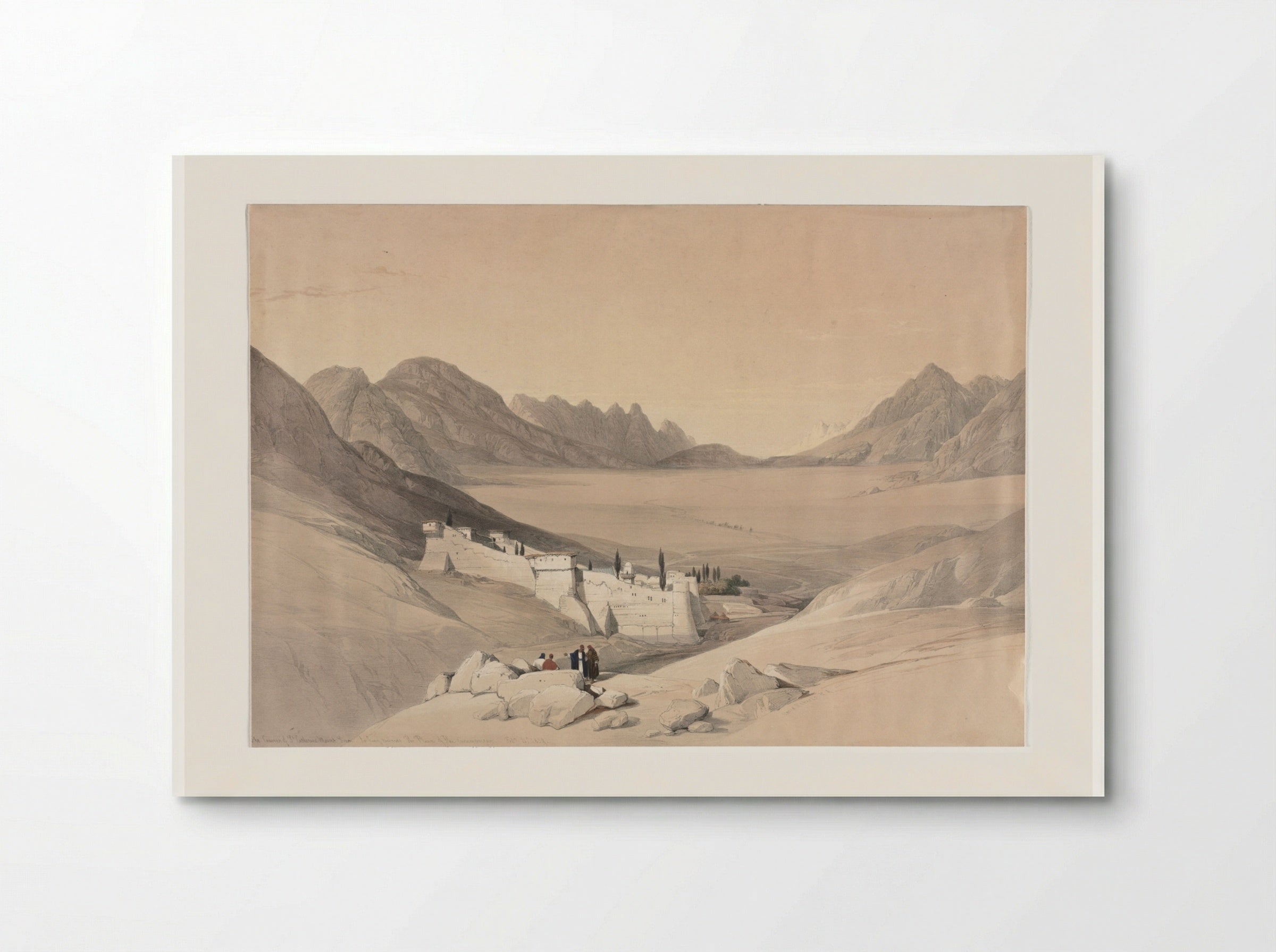 The Convent of St. Catherine, Mount Sinai - David Roberts - Poster