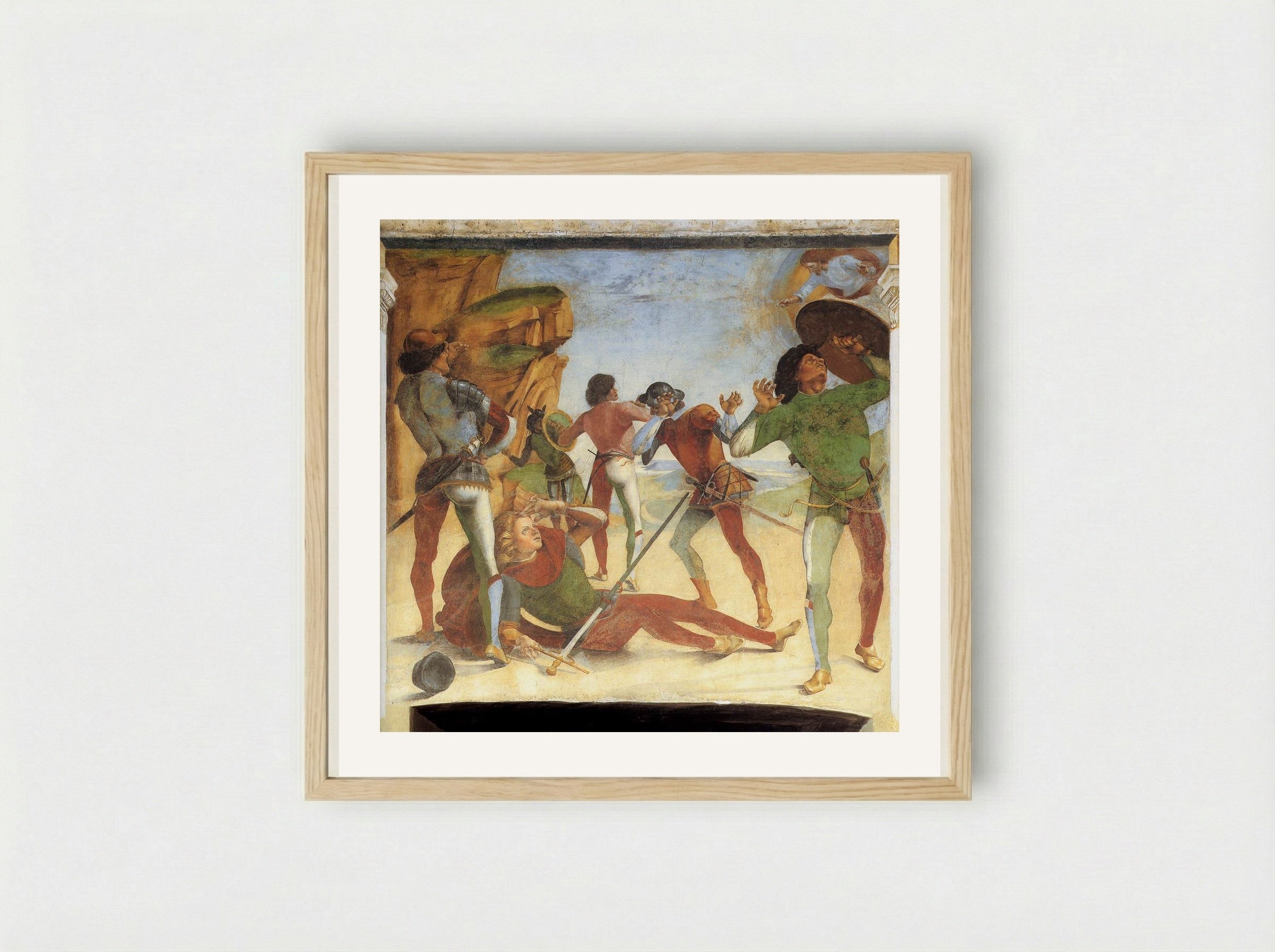 The Conversion of Paul - Luca Signorelli - Framed Print Wood