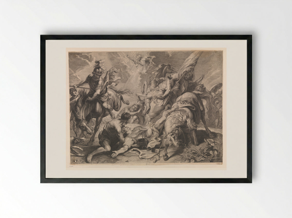 The Conversion of Saint Paul - François Ragot - Framed Print Black