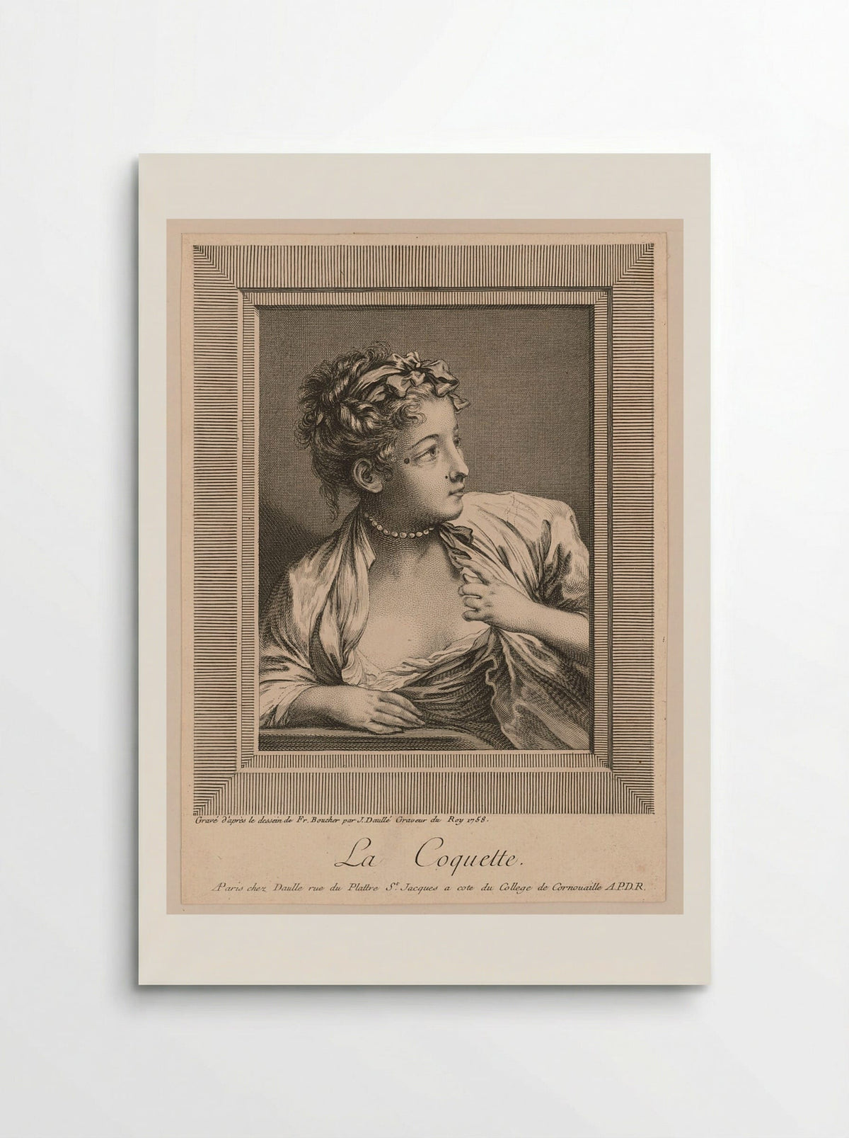 The Coquette - François Boucher - Poster