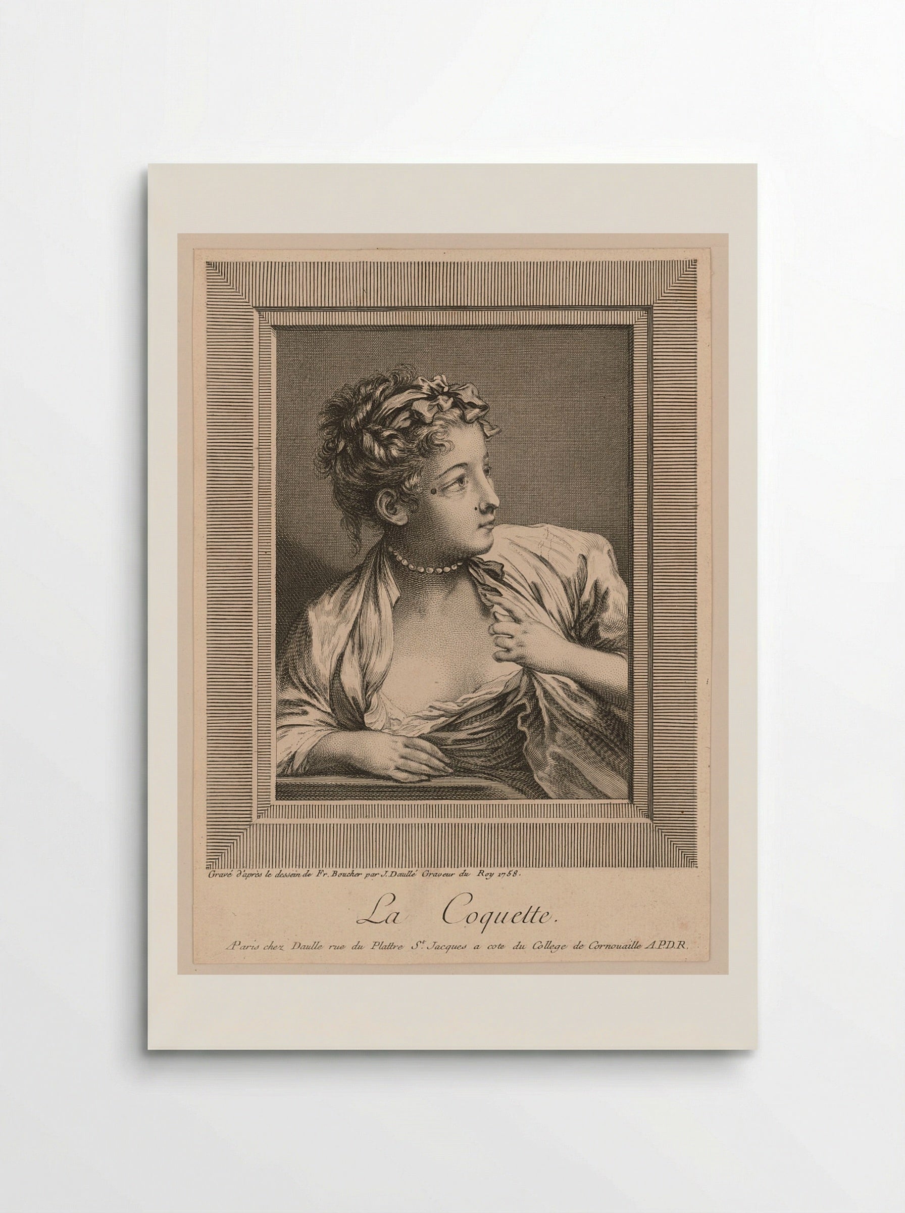 The Coquette - François Boucher - Poster