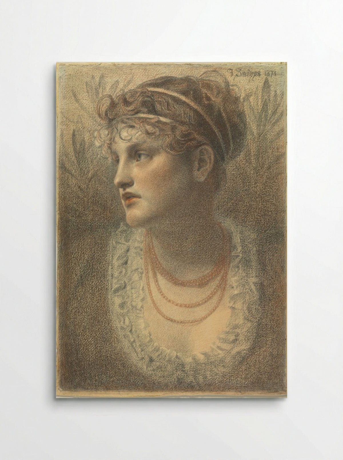 The Coral Necklace - Frederick Sandys - Poster