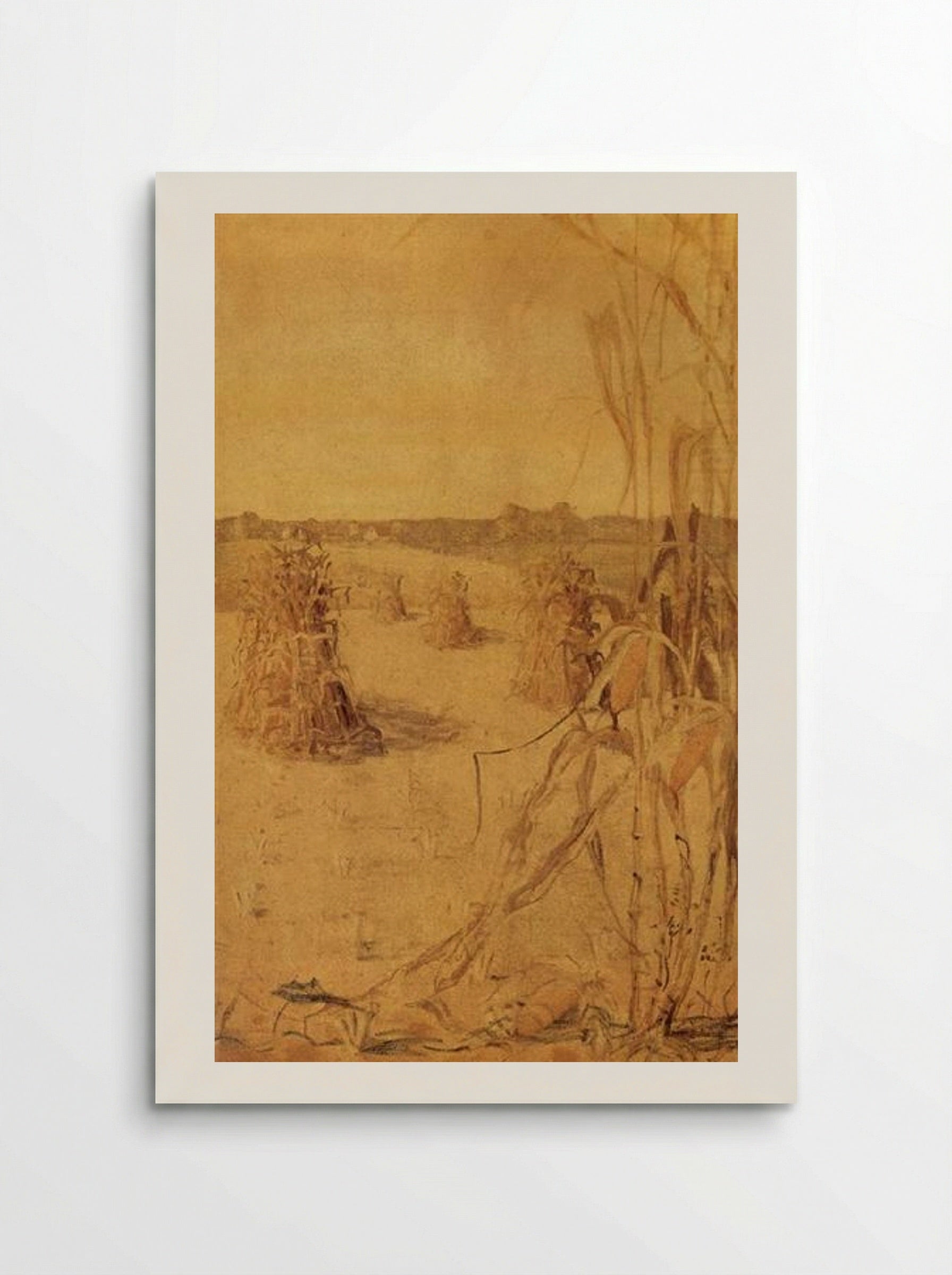 The Corn Field - Grant Wood - Poster