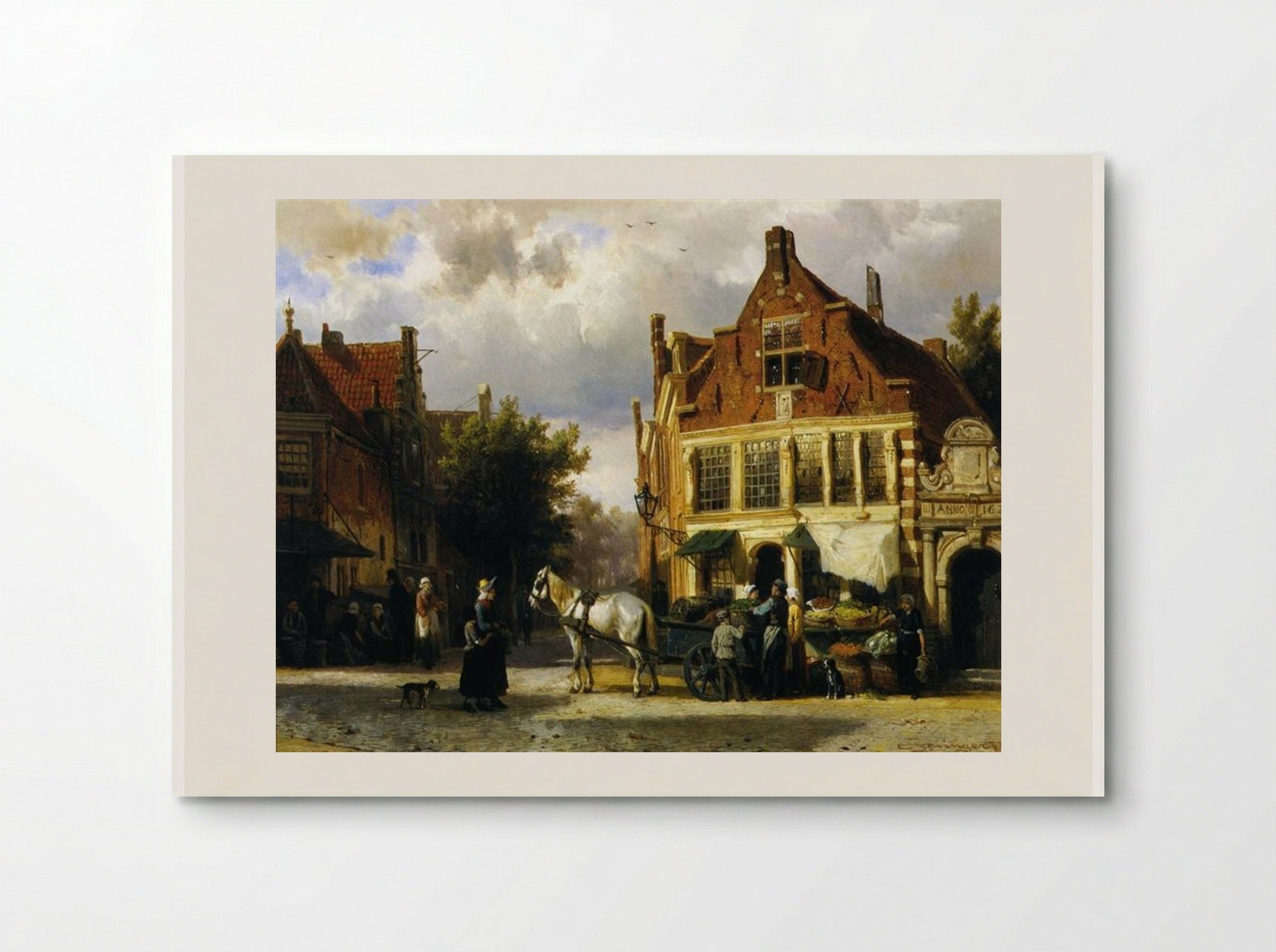 The Corner of Westerstraat and Tabakstraat in Enkhuizen - Cornelis Springer - Poster
