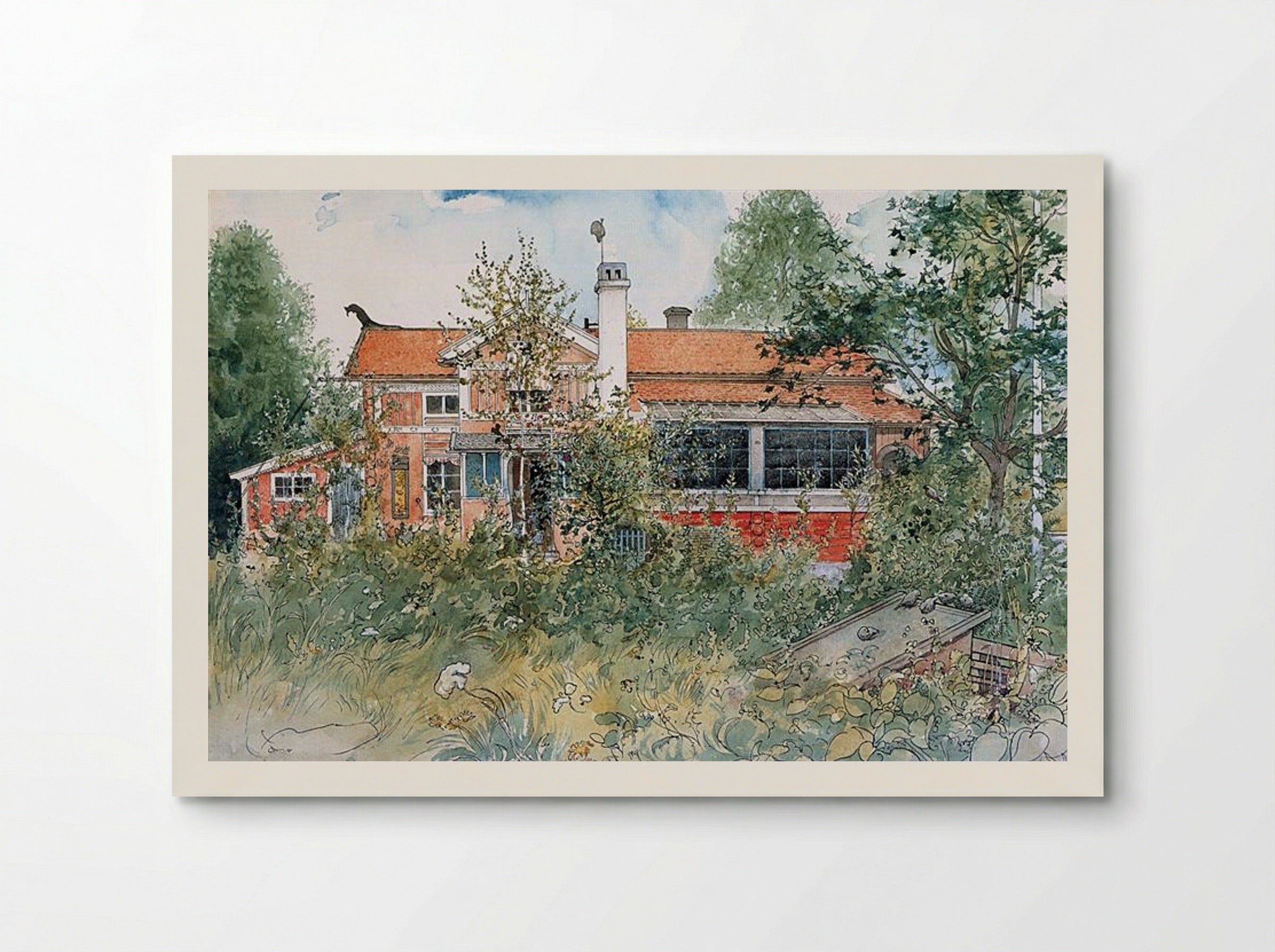 The Cottage - Carl Larsson - Poster