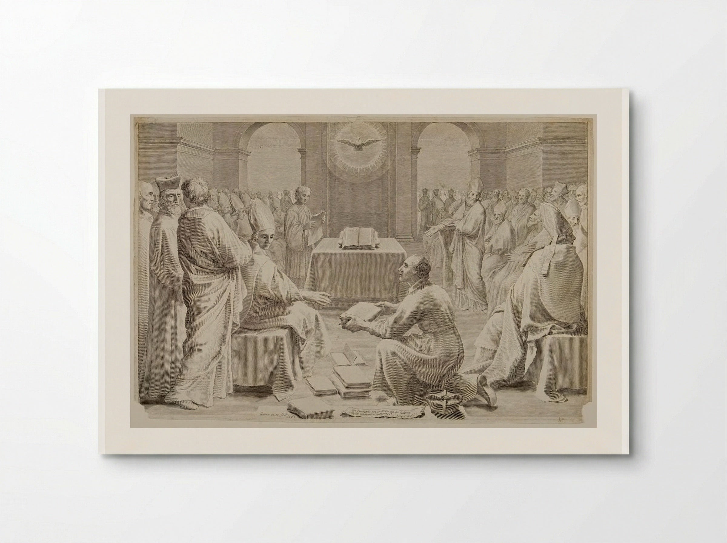 The Council of Ephesus - Claude Mellan - Poster