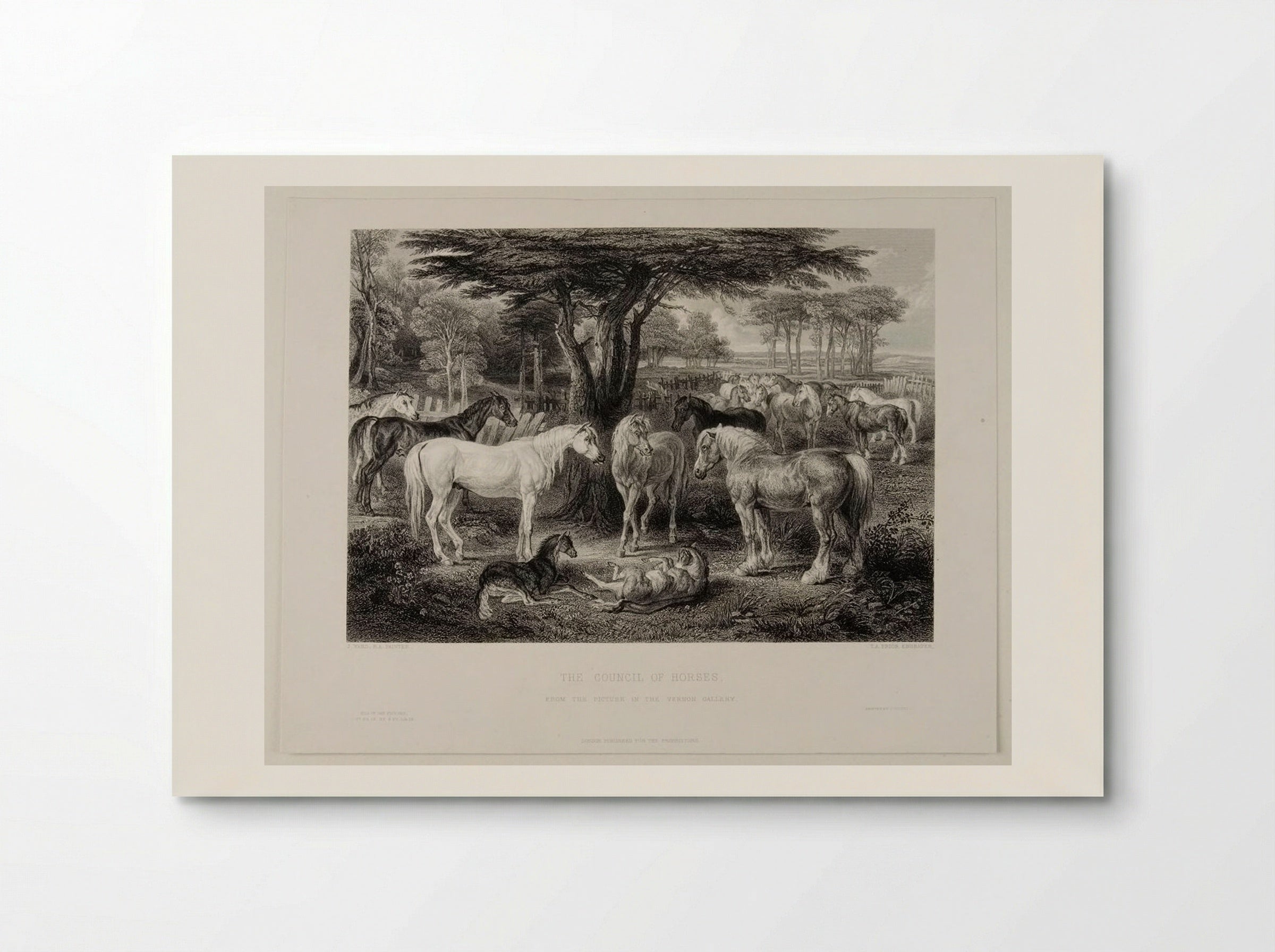 The Council of Horses - Thomas Abel Prior - Poster