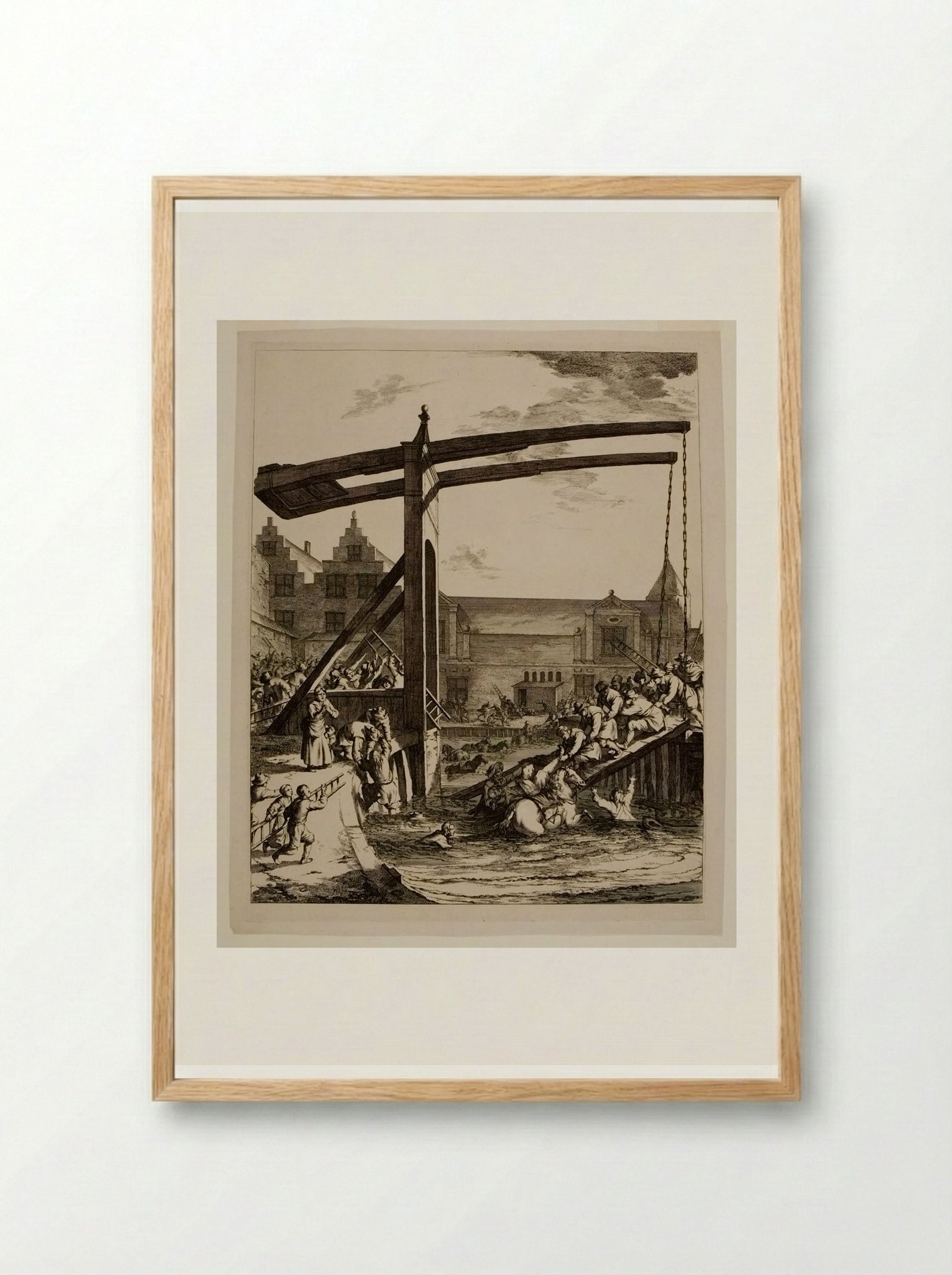 The Count Saved - Johannes Visscher - Framed Print Wood