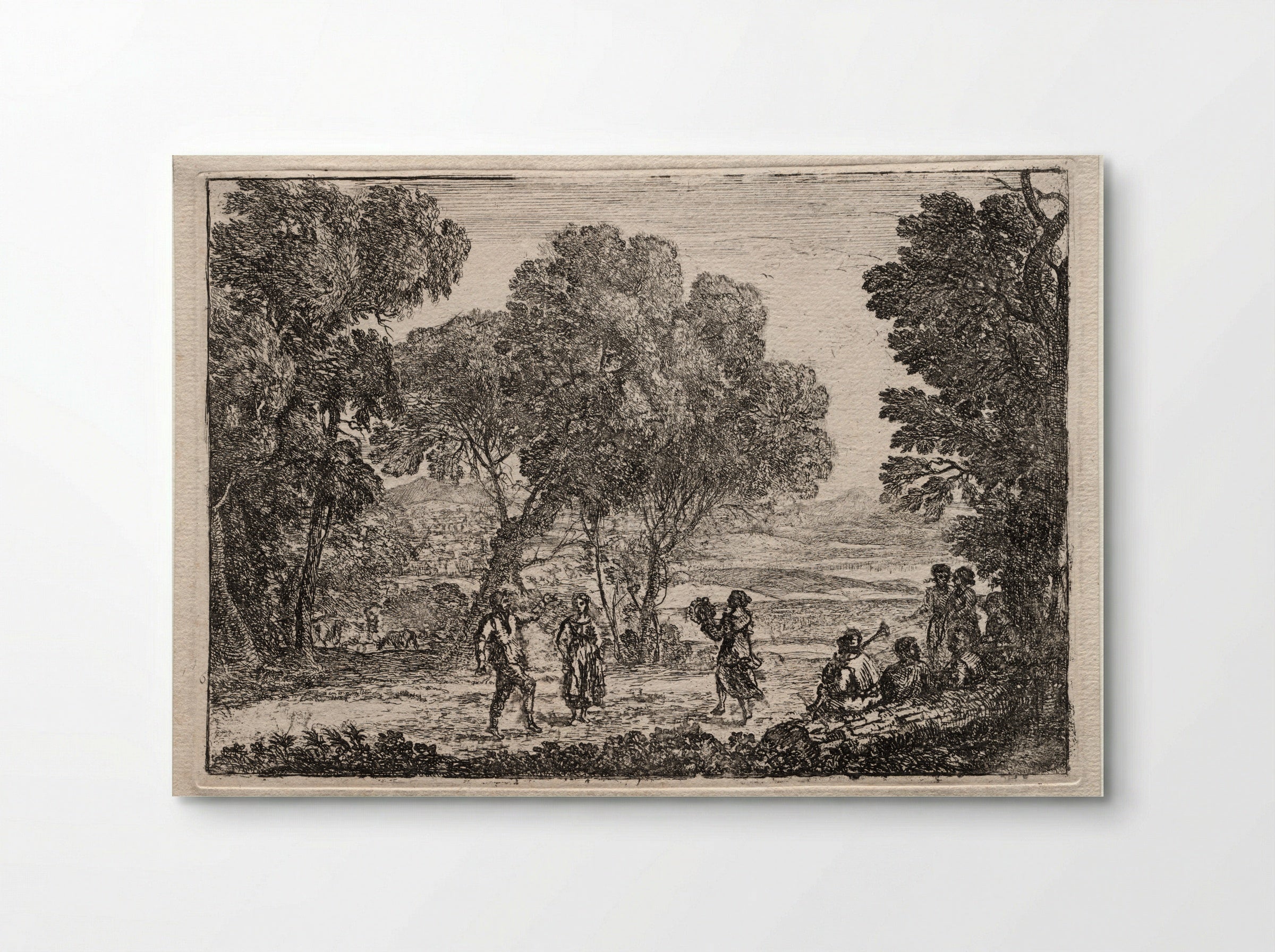 The Country Dance (small plate) - Claude Lorrain - Poster