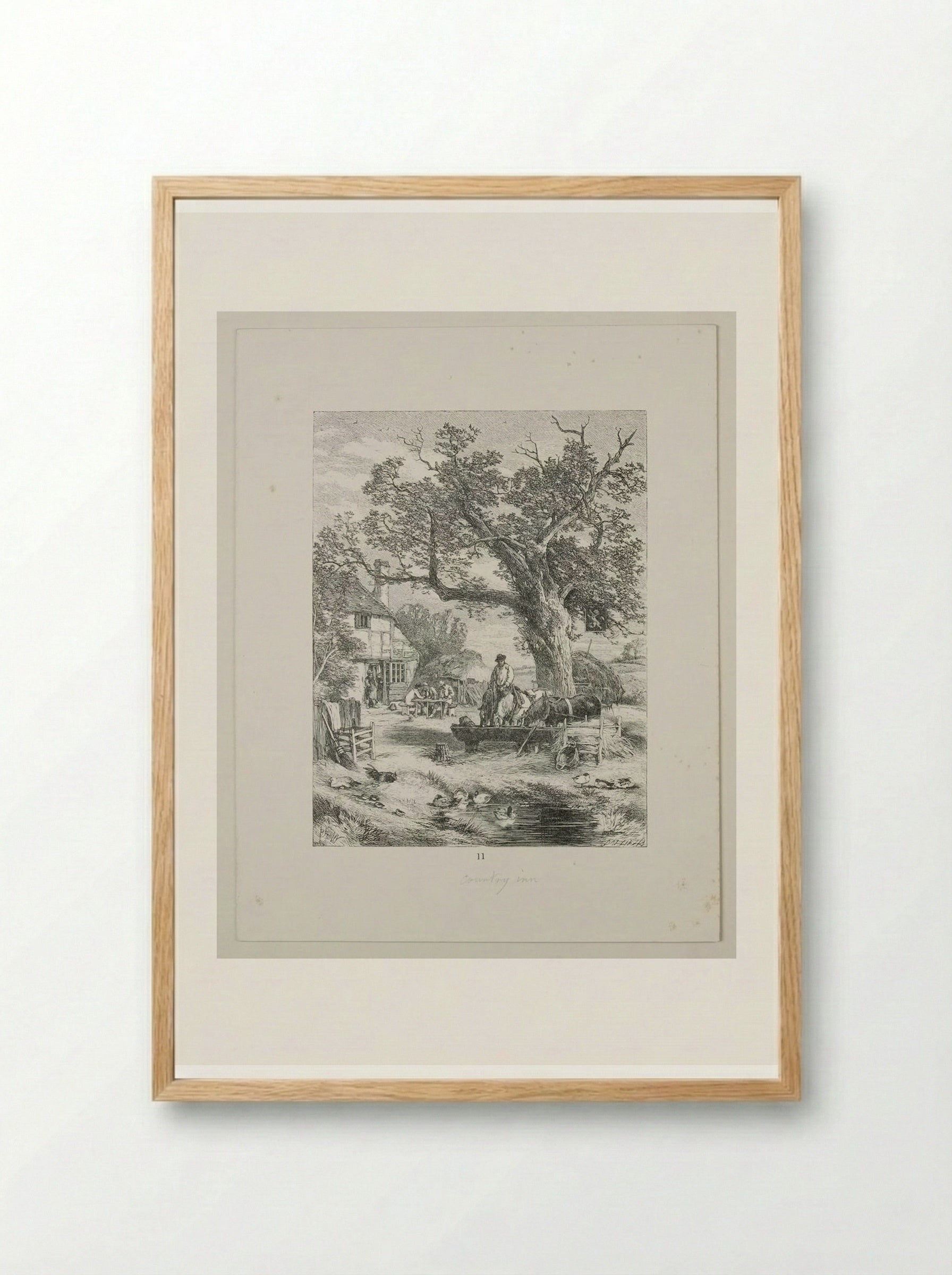 The Country Inn - Edward Dalziel - Framed Print Wood