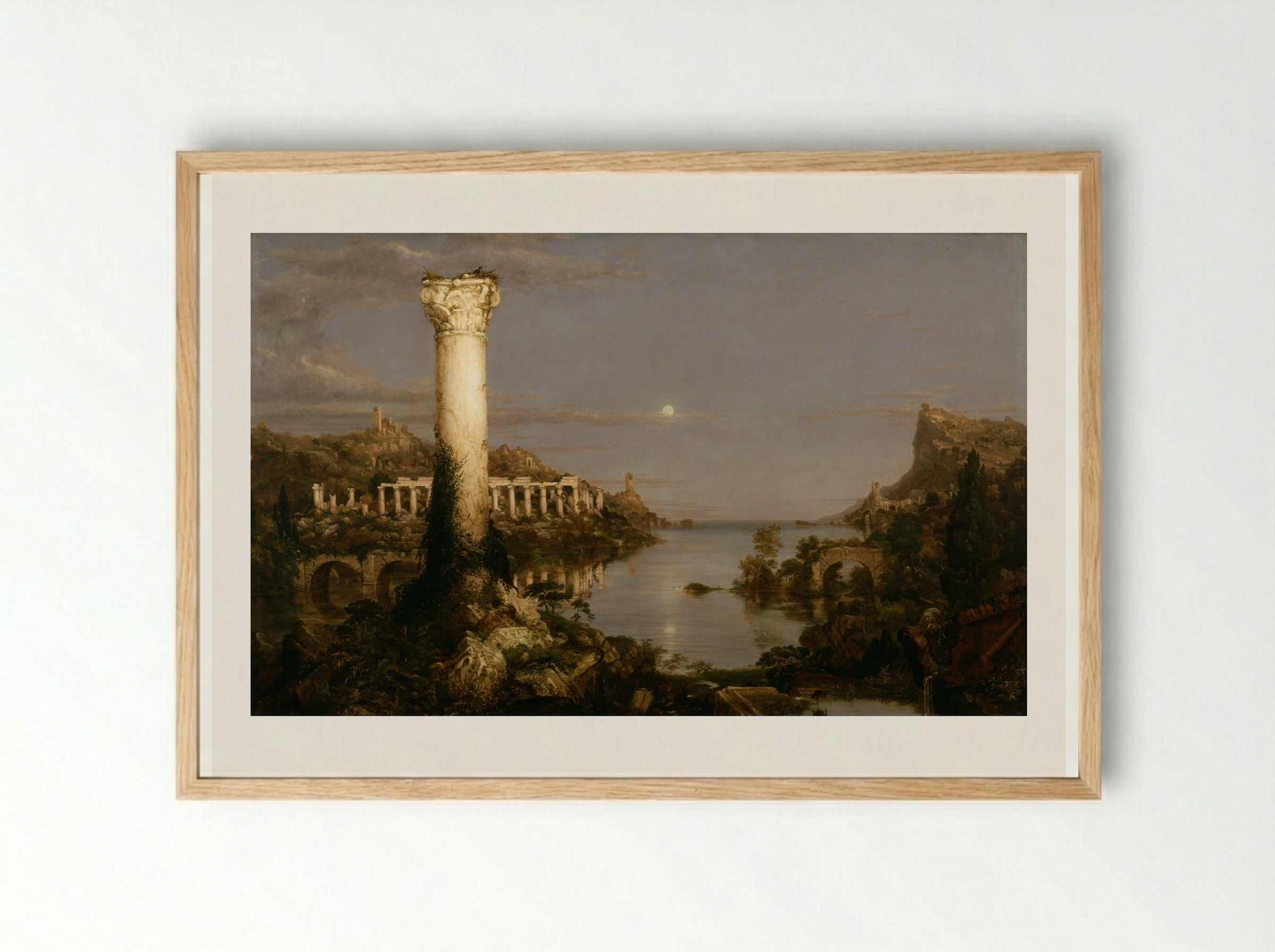 The Course of Empire: Desolation - Thomas Cole - Framed Print Wood