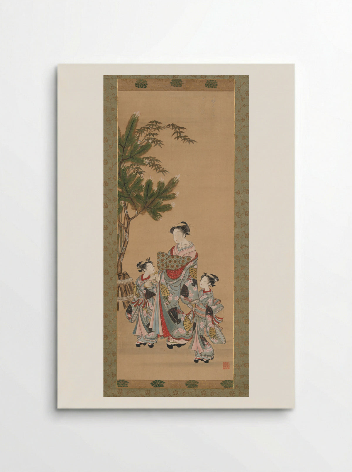 The Courtesan Hitomachi of the Tsutaya Brothel - Isoda Koryūsai - Poster
