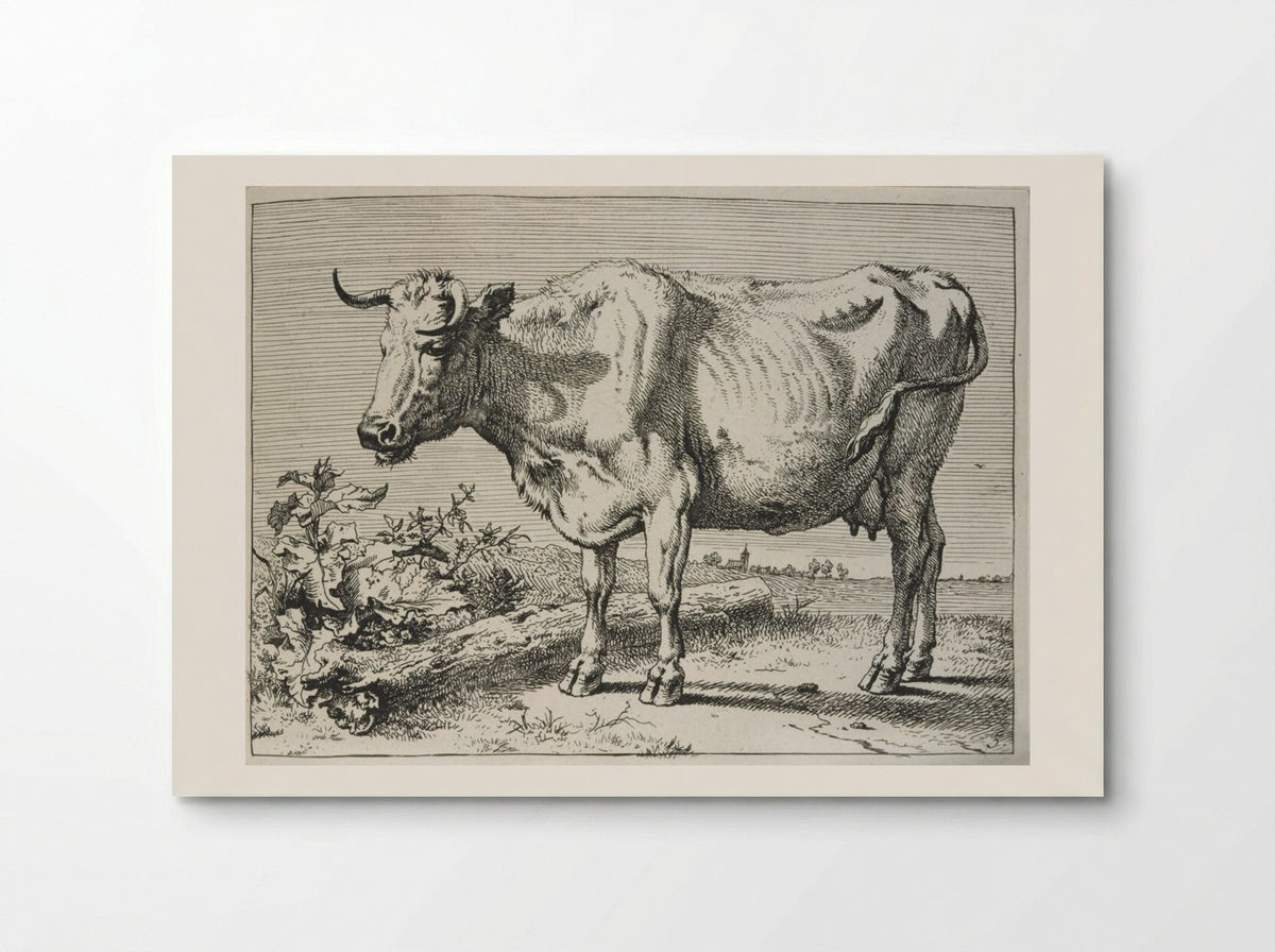 The Cow with the Crumpled Horn - Paulus Potter - Poster