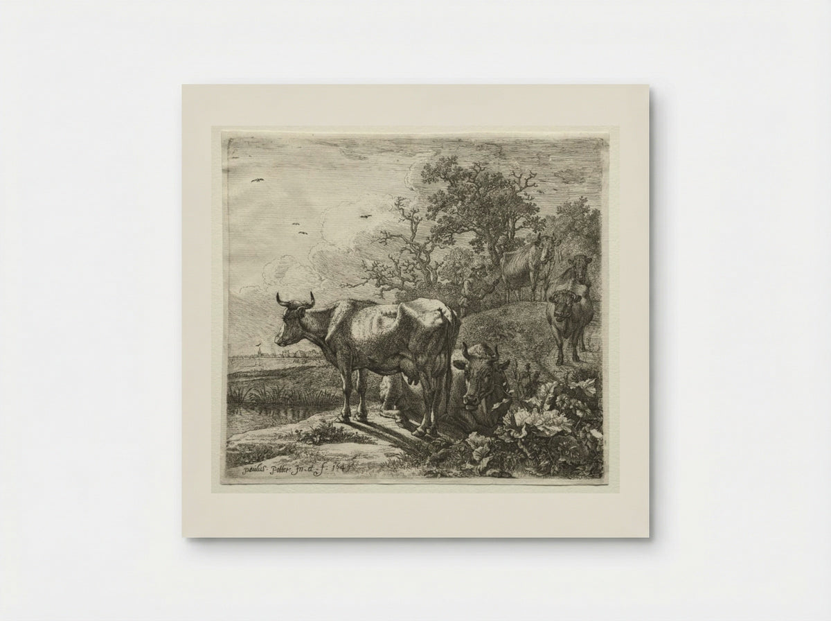 The Cowherd - Paulus Potter - Poster