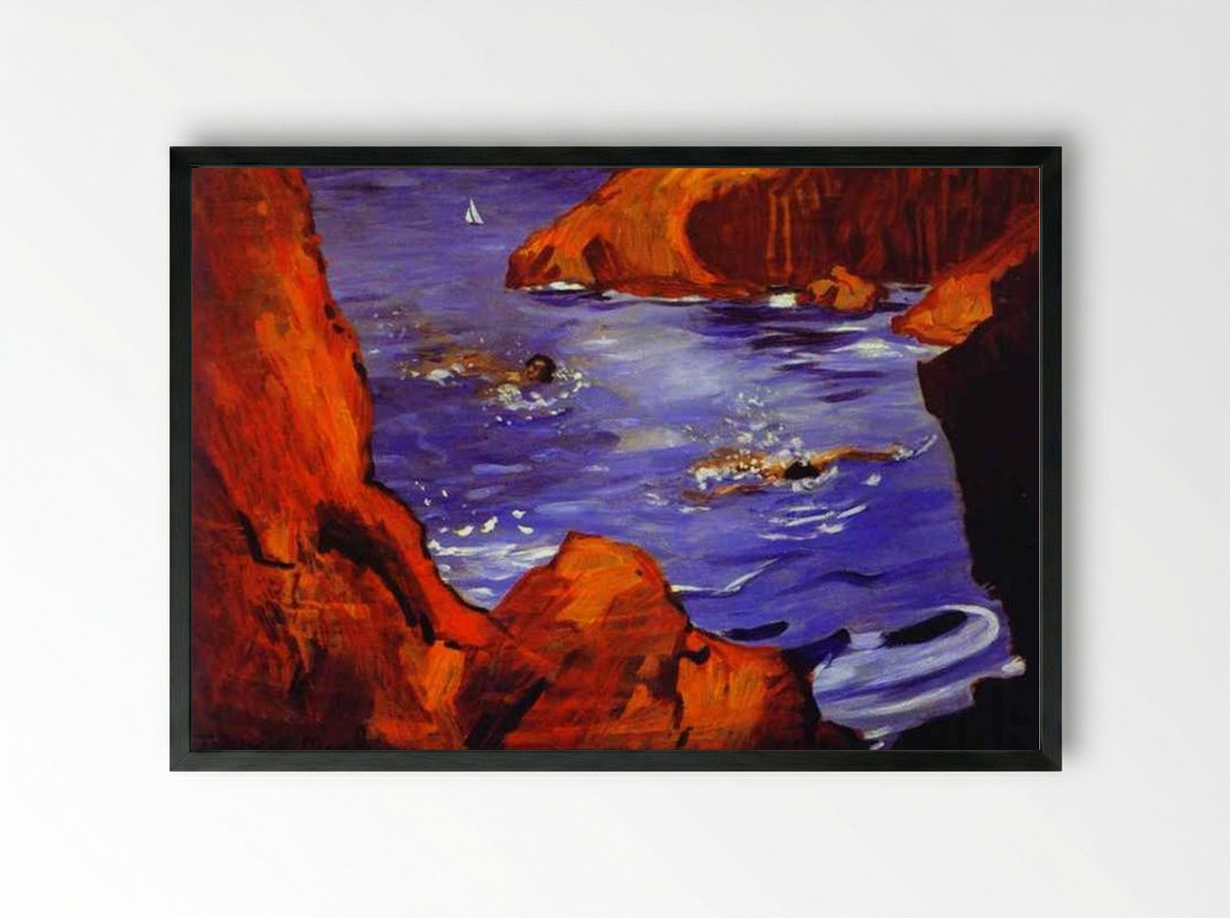 The Creeks - Francis Picabia - Framed Print Black
