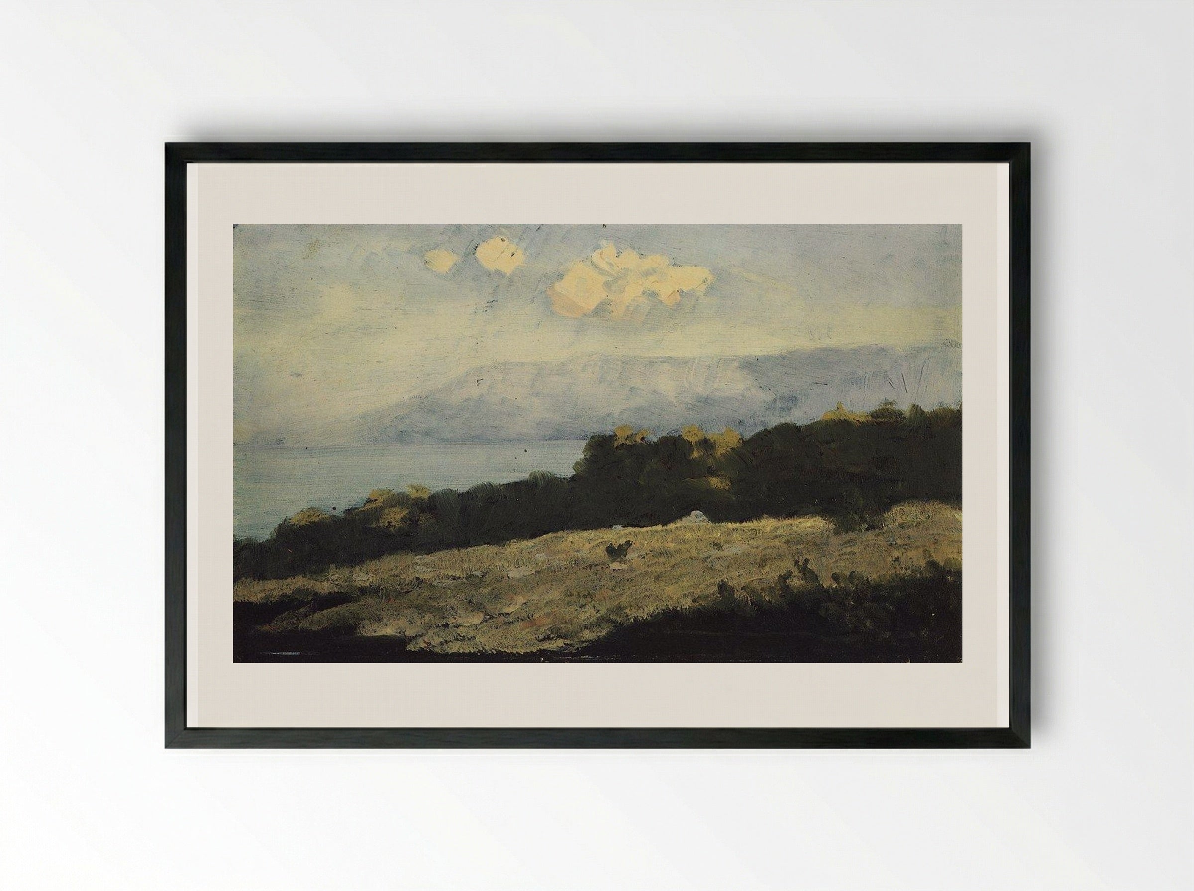 The Crimea. The Southern Shore - Arkhip Kuindzhi - Framed Print Black