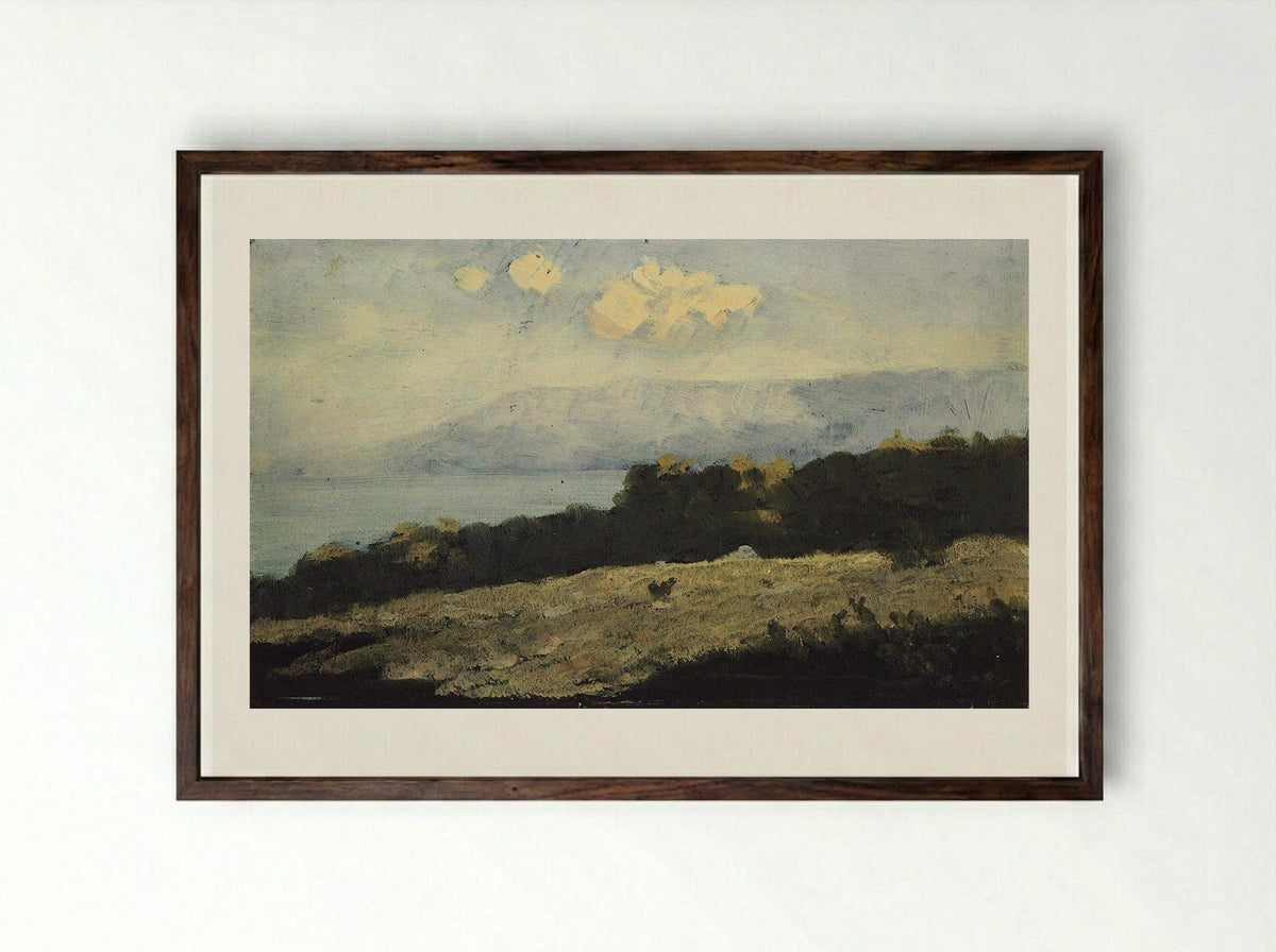 The Crimea. The Southern Shore - Arkhip Kuindzhi - Framed Print Dark Wood