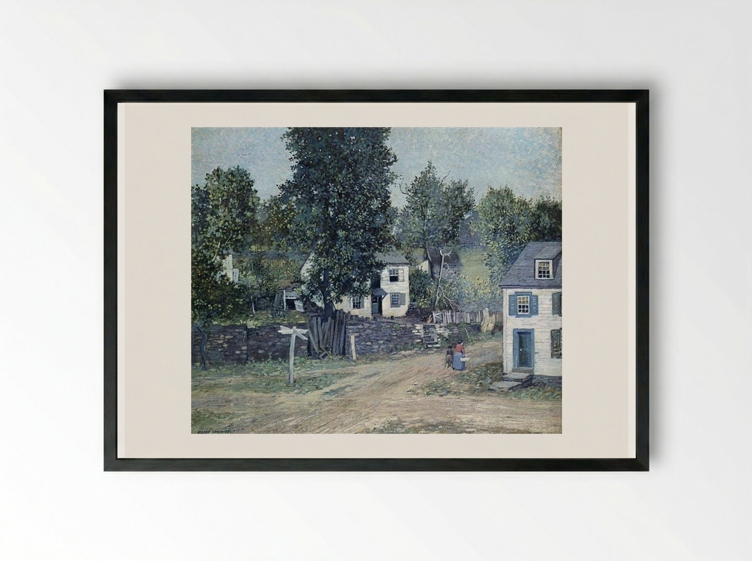 The Crossroads - Robert Spencer - Framed Print Black