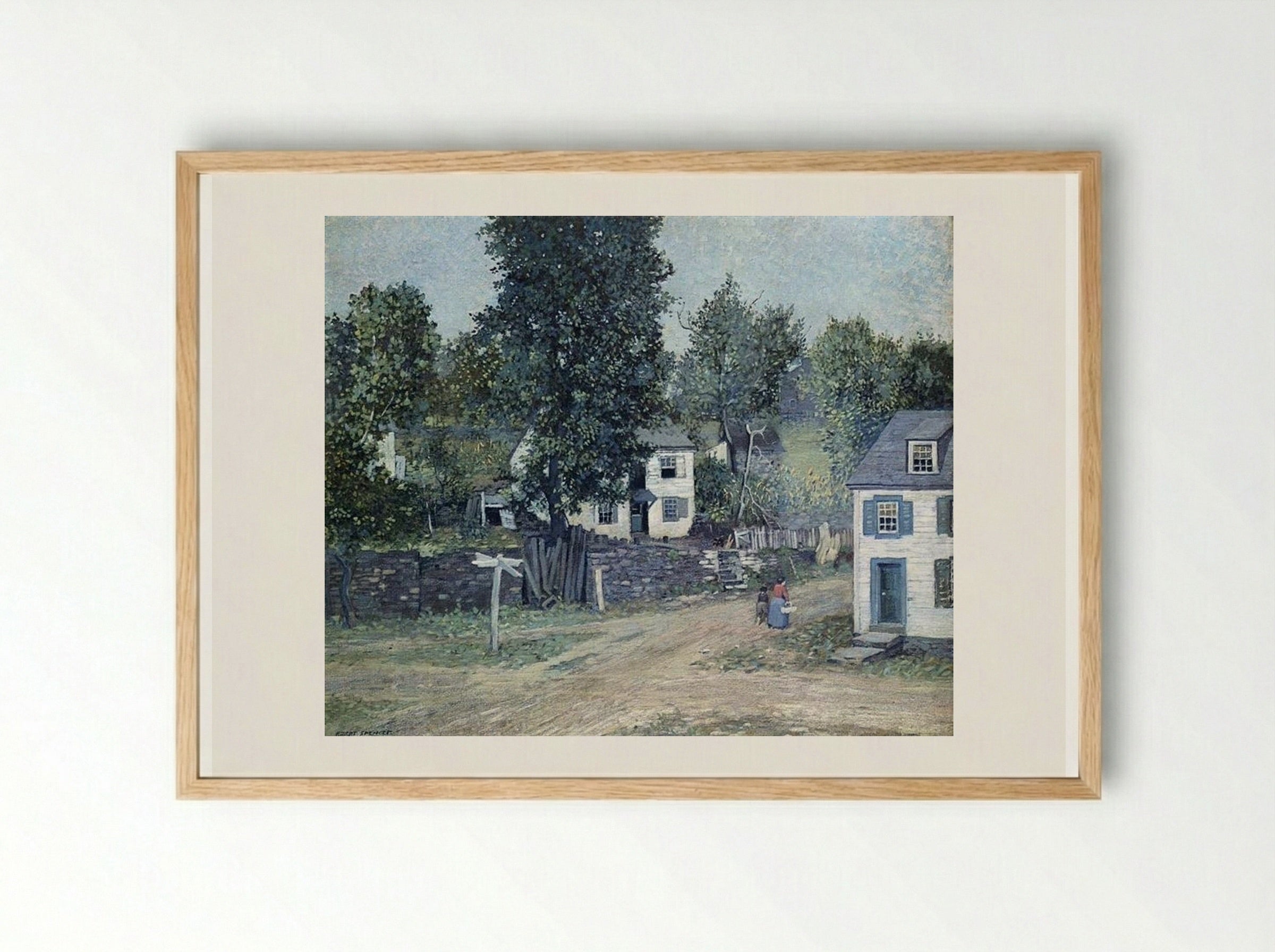 The Crossroads - Robert Spencer - Framed Print Wood