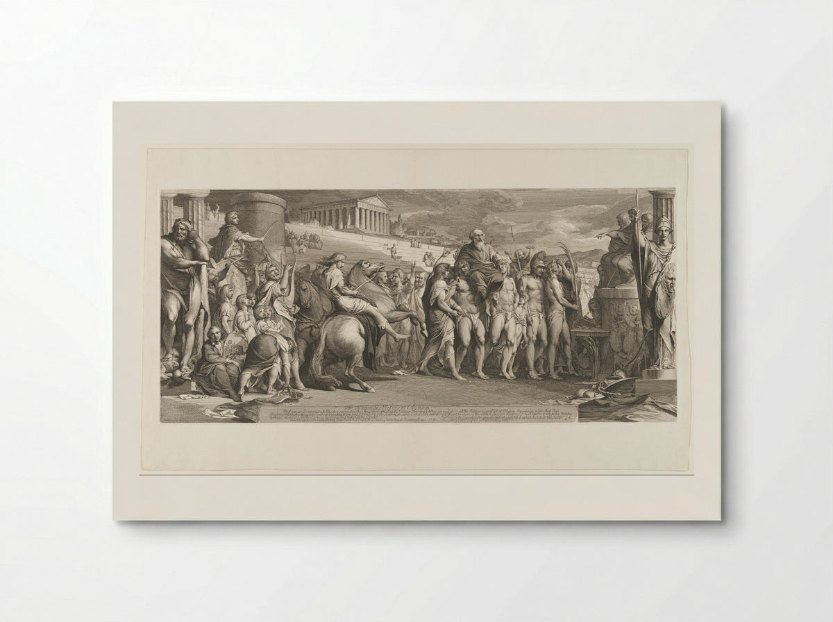 The Crowning of the Victors at Olympia - James Barry - Poster