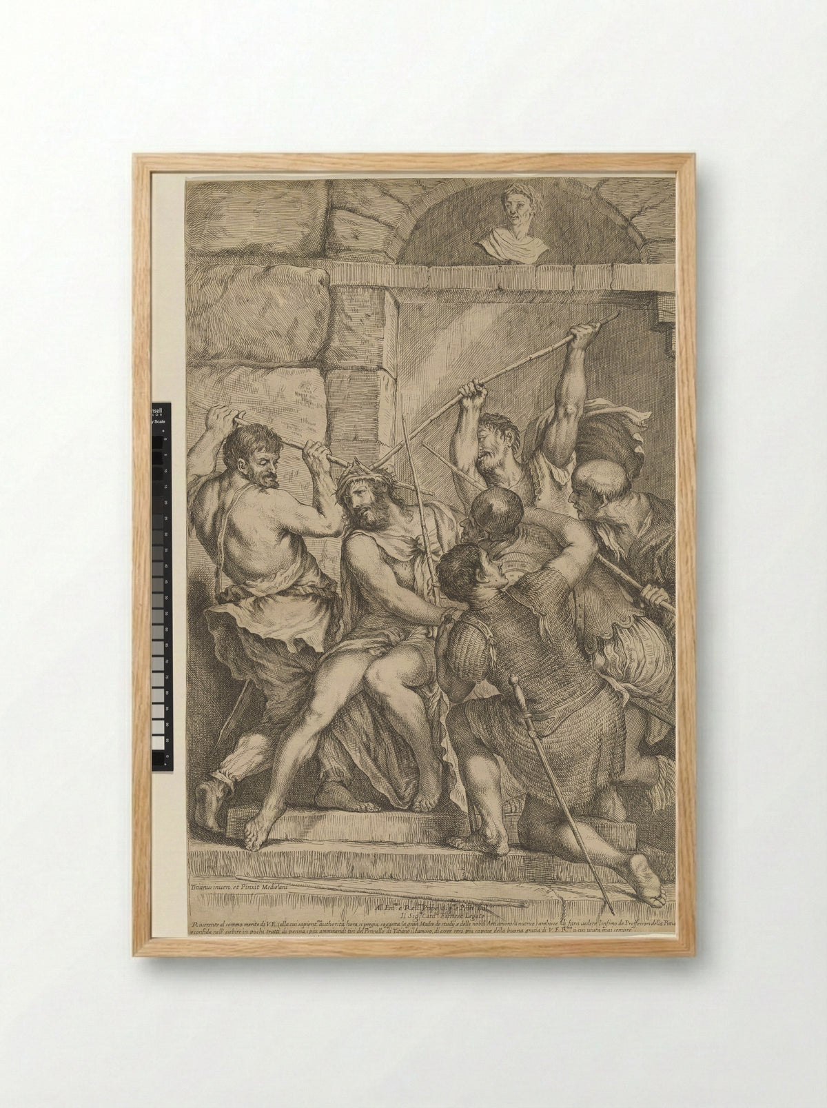 The Crowning with Thorns - Luigi Pellegrino Scaramuccia - Framed Print Wood