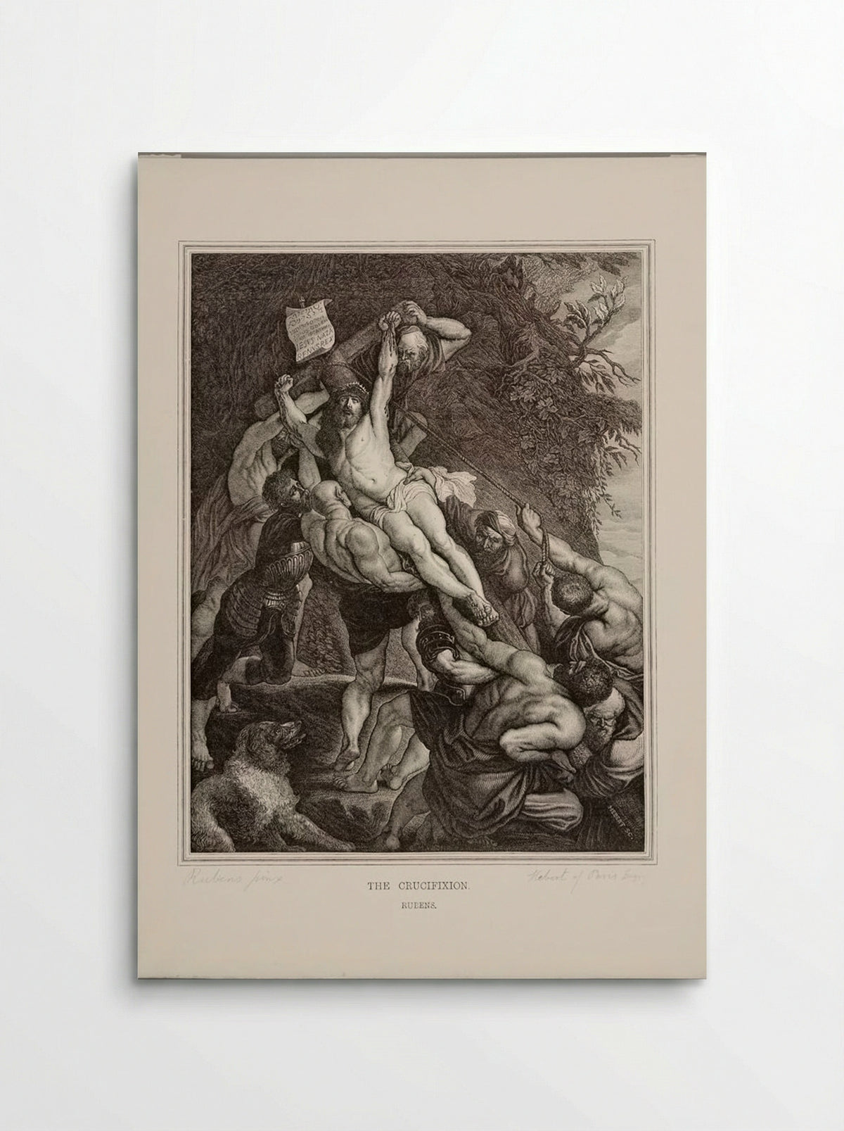 The Crucifixion (After Peter Paul Rubens) - J. Hebert - Poster