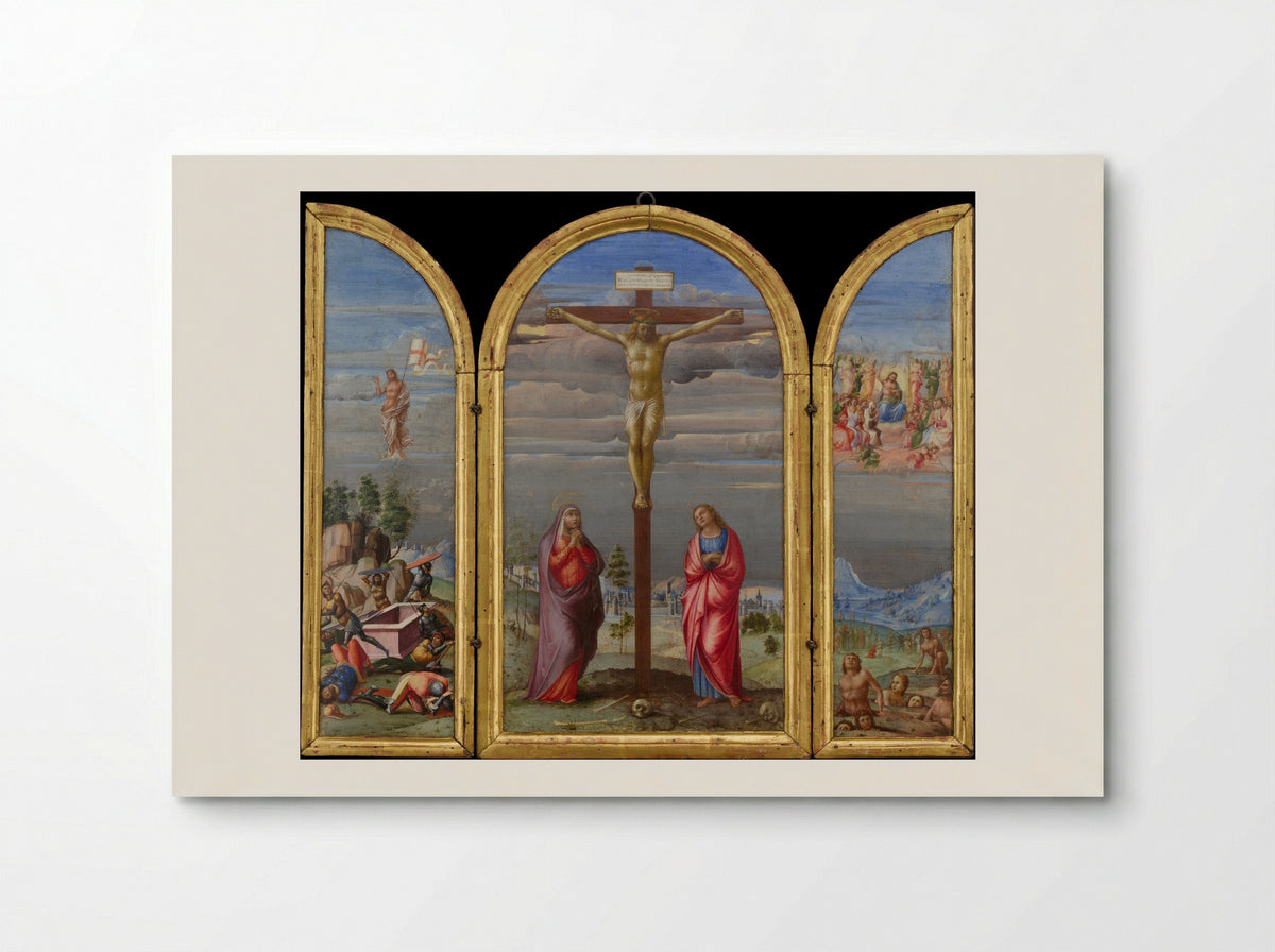 The Crucifixion (Triptych) - Francesco Granacci - Poster