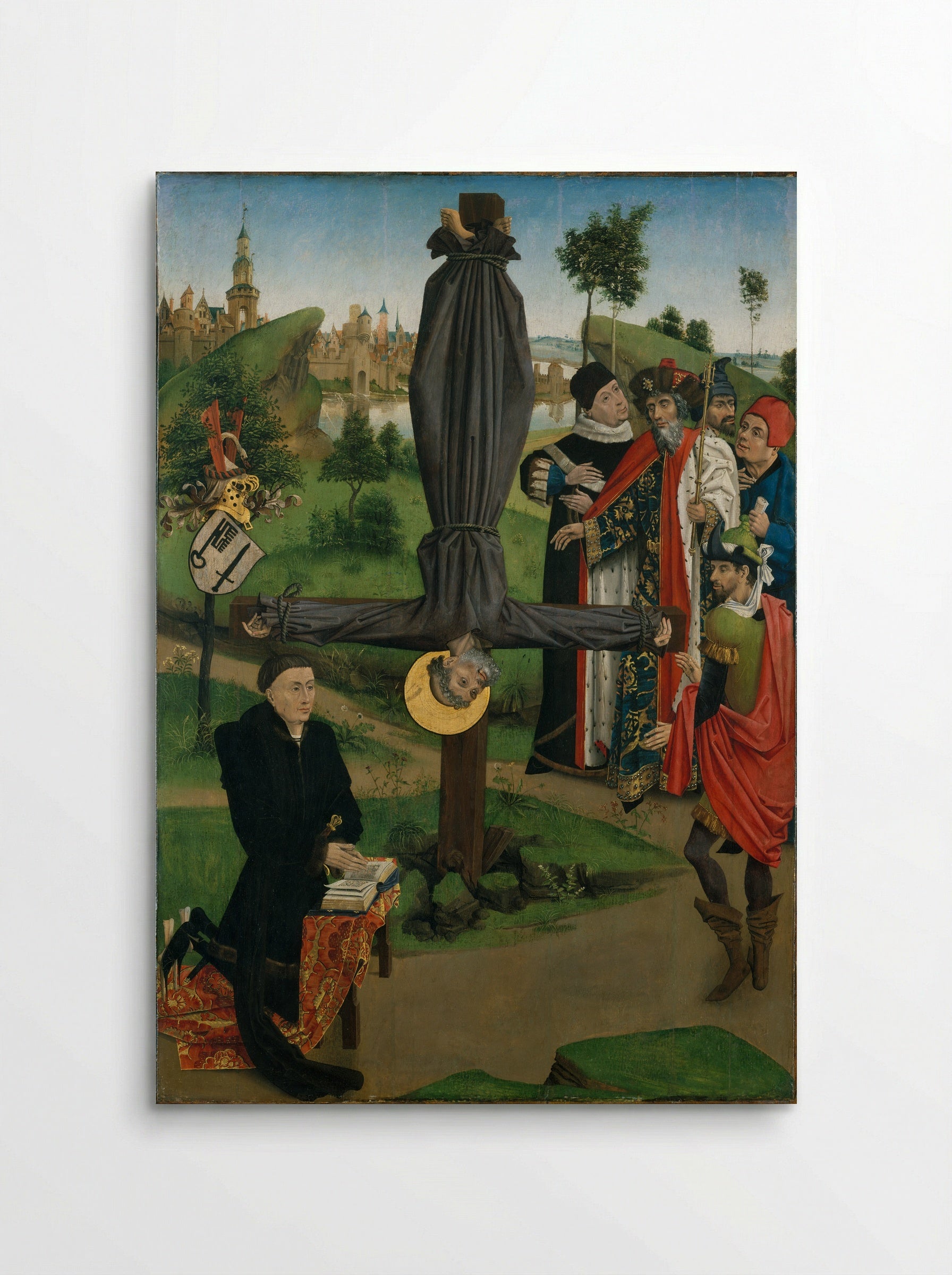 The Crucifixion of Saint Peter with a Donor - Northern French Painter - Poster