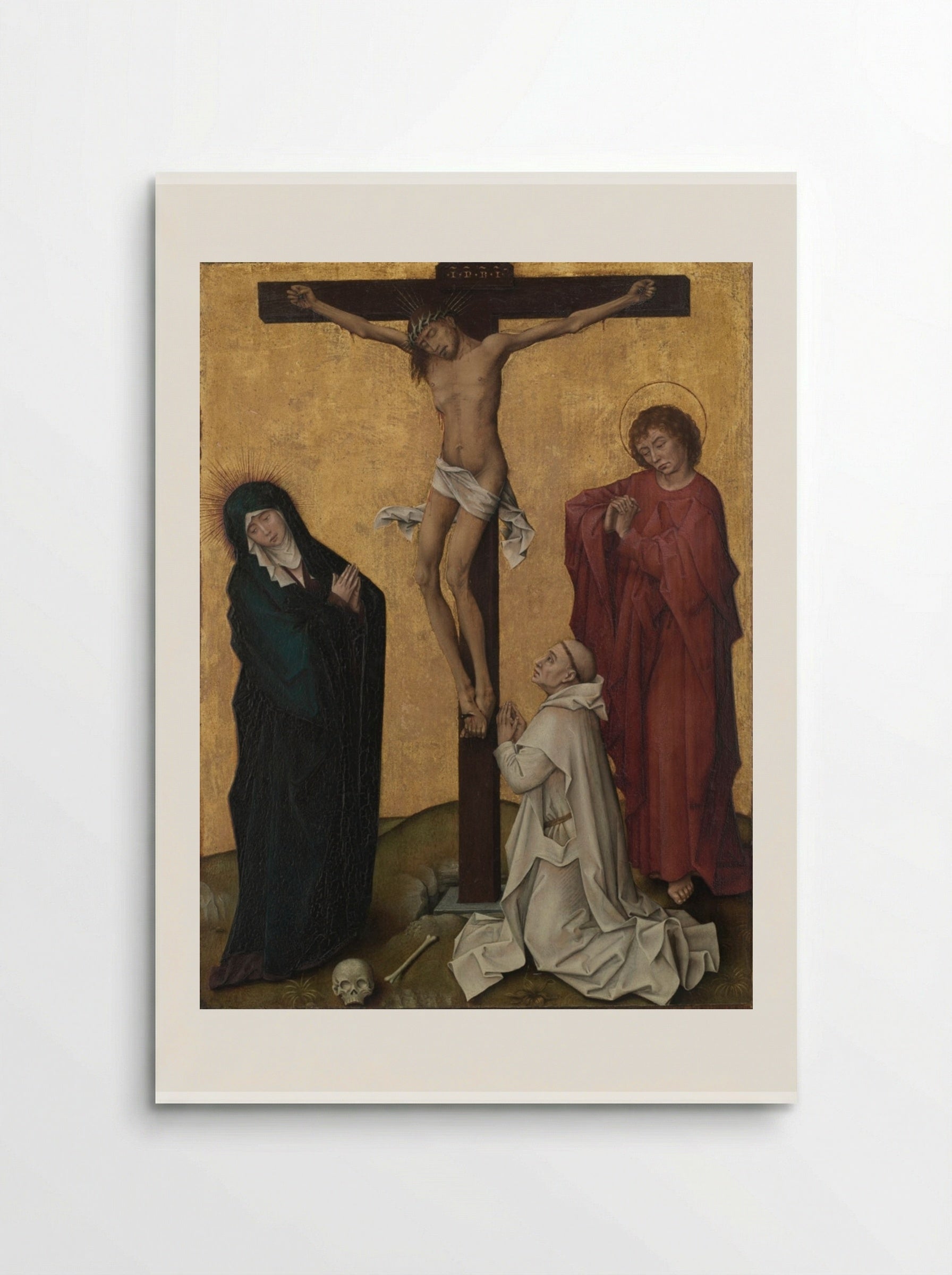 The Crucifixion with a Carthusian Monk - Rogier van der Weyden - Poster