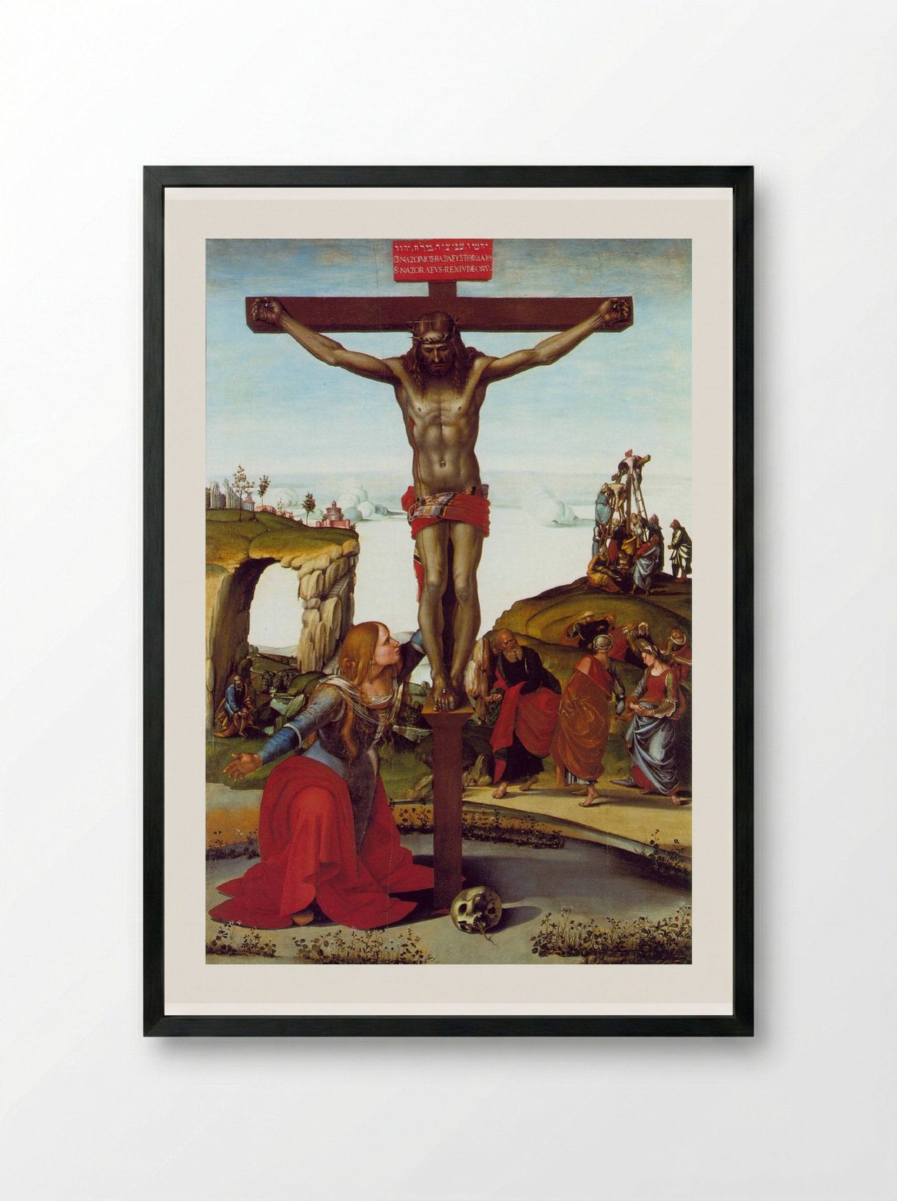 The Crucifixion - Luca Signorelli - Framed Print Black
